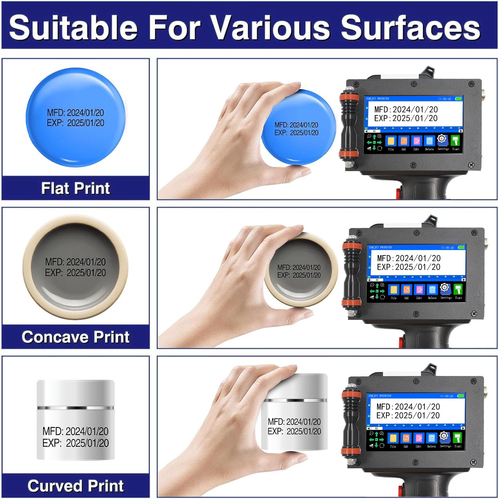 E16-1 Handheld Inkjet Printer - 1