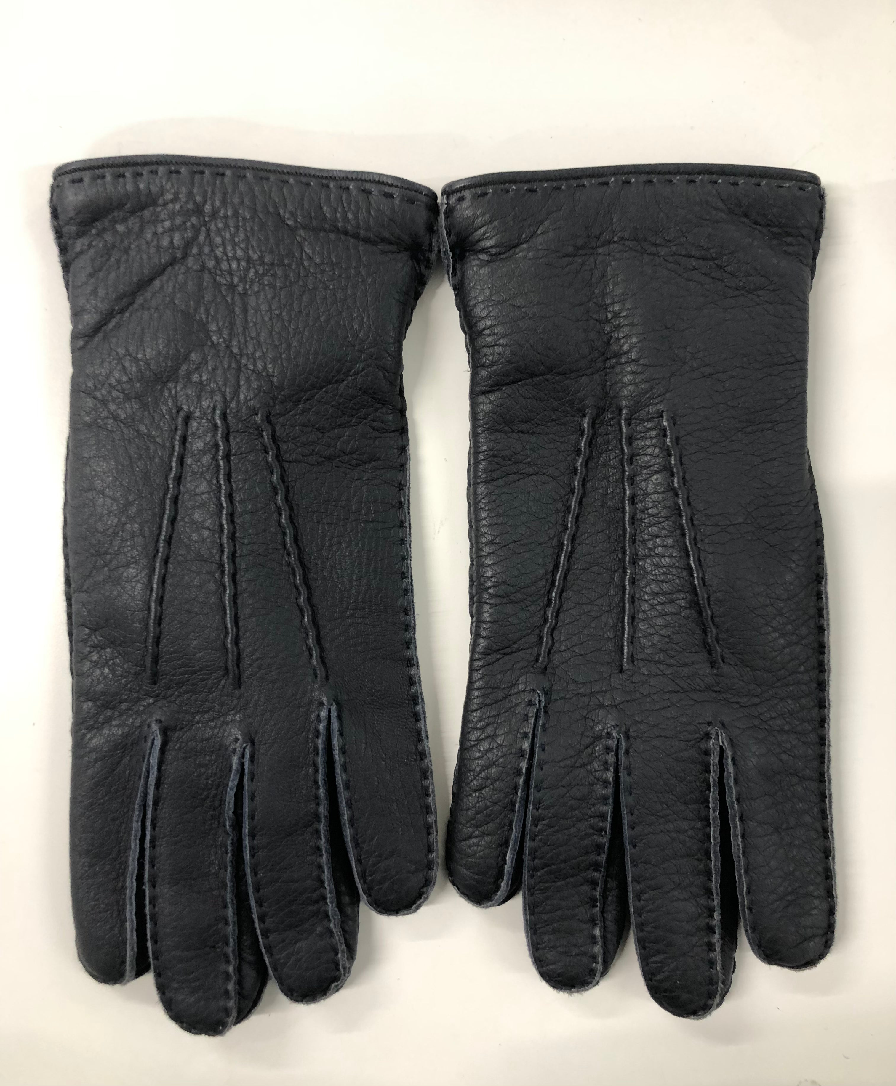 Premium Navy Leather Hunting Gloves - Warm, Durable & Grip-Enhanced for Outdoor Hunting & Shooting | Ideal for Cold Weather & Tactical Use