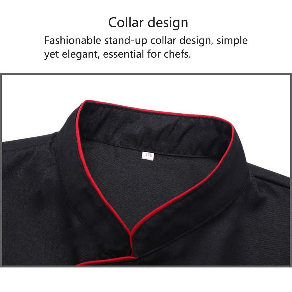 Unisex Chef Coat Jacket - Short Sleeve Lightweight Cooking Uniform for Men & Women - Perfect for Restaurants, Culinary Schools & Home Cooking