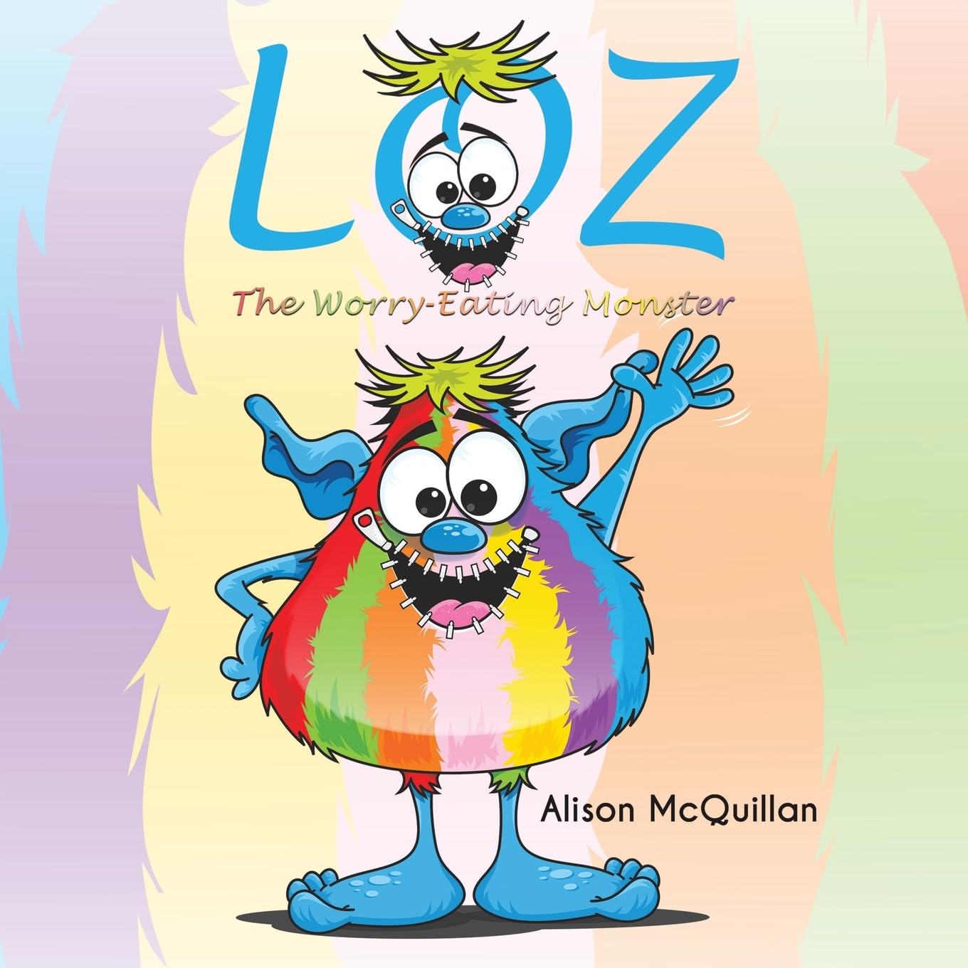 Loz The Worry-Eating Monster Plush Toy - Cute Anxiety Relief Companion for Kids & Adults | Perfect for Stress Relief, Bedtime Comfort and Emotional Support