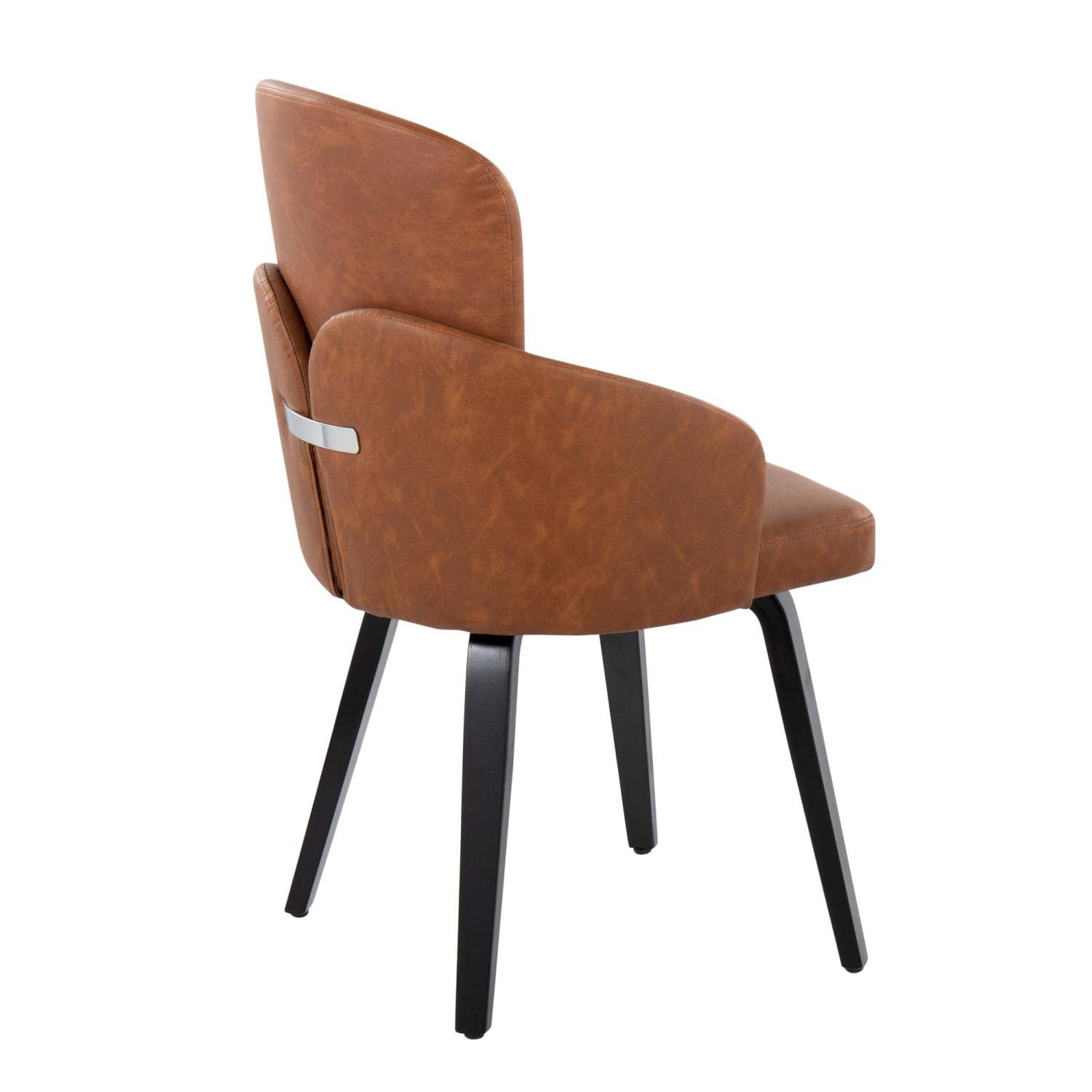 LumiSource Dahlia Upholstered Dining Chair Set of 2 - Modern Kitchen & Dining Room Chairs for Home, Restaurant, Cafe - Comfortable Contemporary Seating for Indoor Use
