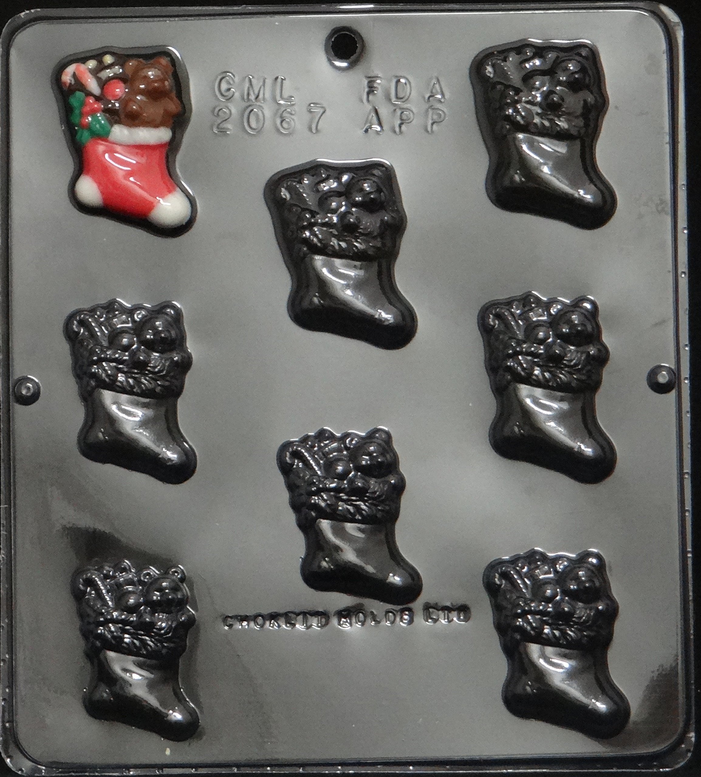 Christmas Stocking Chocolate Candy Mold - 2067 Silicone Baking Mold for DIY Holiday Treats, Cupcakes, and Desserts - Perfect for Christmas Gifts, Party Favors, and Festive Baking