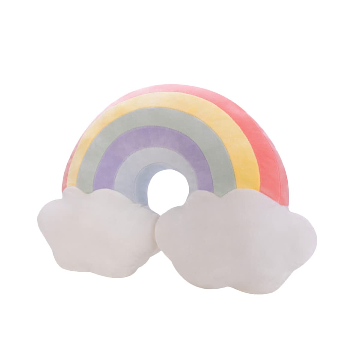 **Toyvian Soft Cloud Rainbow Plush Car Cushion - Cotton Throw Pillow for Kids, Home Decor, Sofa & Bedroom Decoration - Perfect for Gifts, Nursery, and Cozy Comfort**