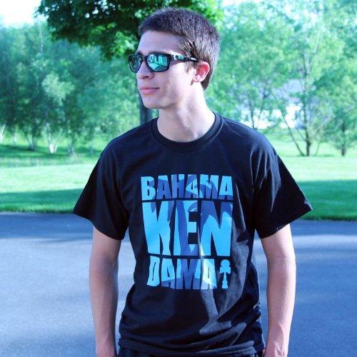Men's Black Graphic Tee Shirt with Blue Print - Small Size - Casual Wear for Everyday & Street Style Outfits