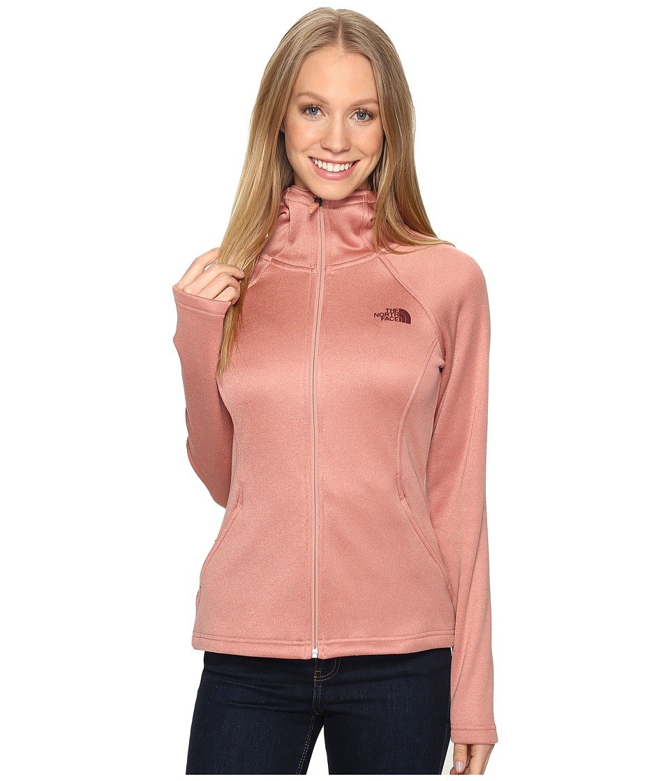 The North Face Agave Hoodie for Women - Lightweight Fleece Pullover with Hood, Rose Dawn Heather Color (Previous Season) - Perfect for Hiking, Camping & Outdoor Adventures