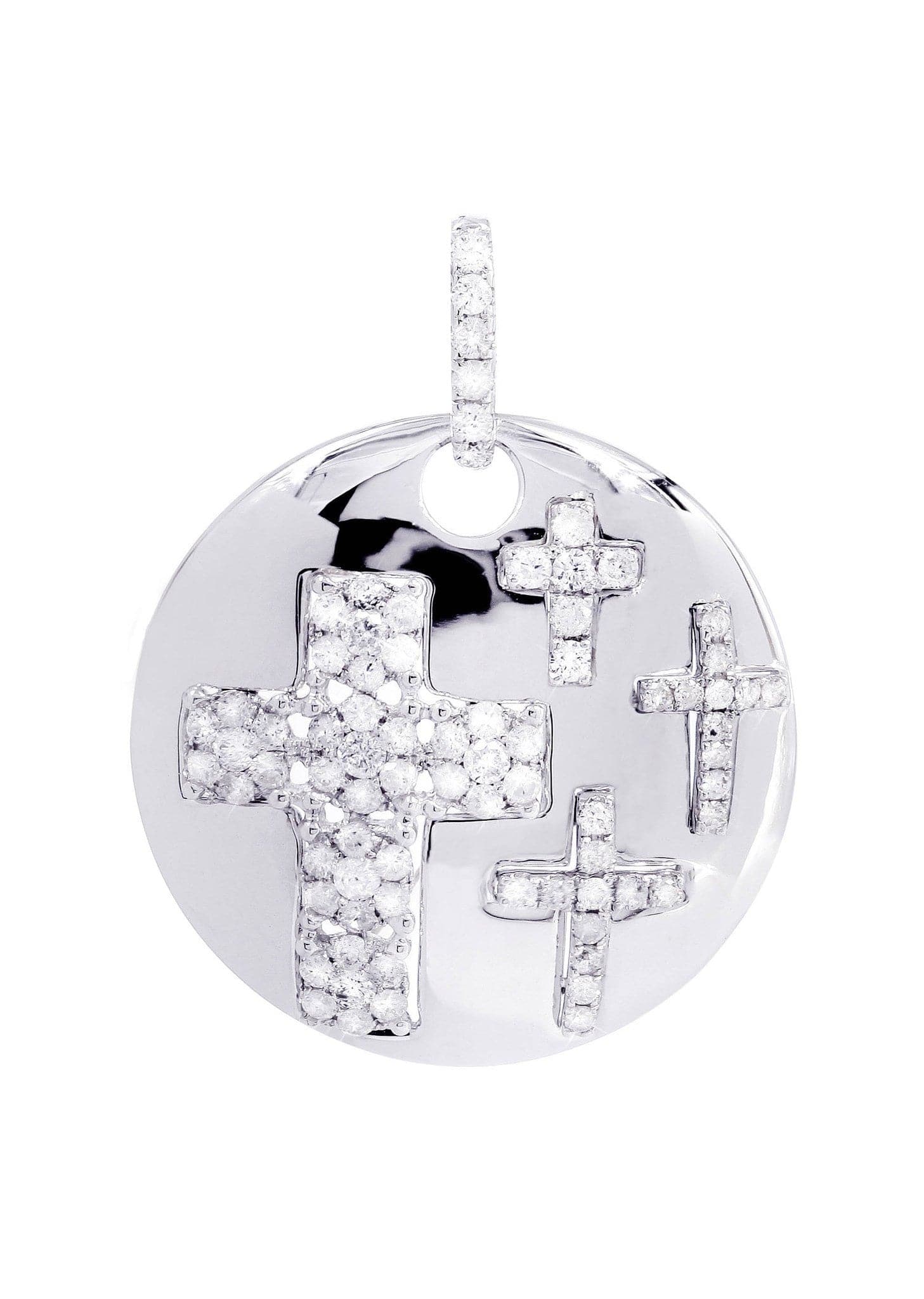 0.81 Carat Diamond Cross Pendant Necklace - 4.96 Grams | Elegant Jewelry Gift for Women | Perfect for Weddings, Anniversaries & Special Occasions