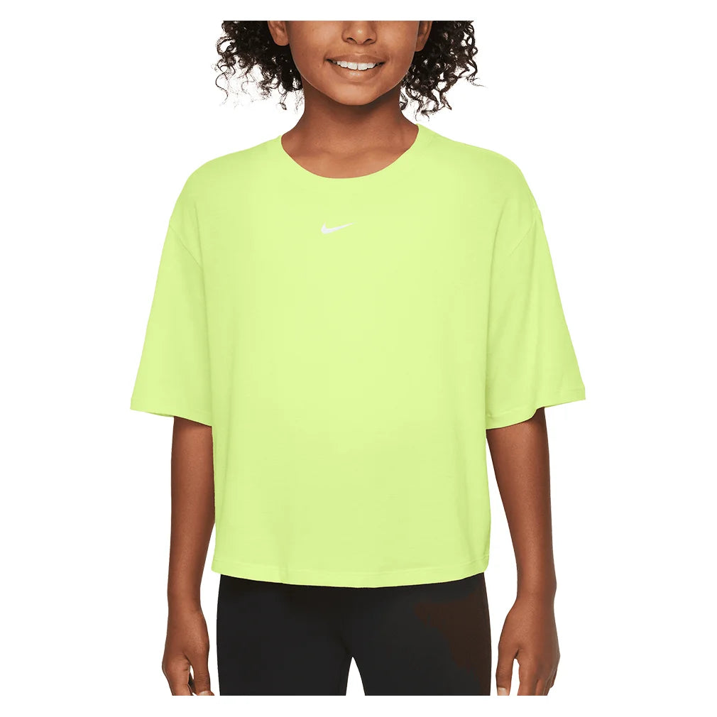 Girls' Relaxed Dri-FIT Short Sleeve T-Shirt - Moisture Wicking Activewear for Sports & Play - Perfect for Running, Yoga & Summer Outdoor Activities