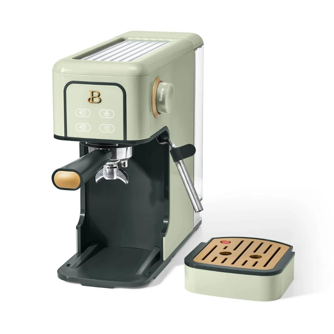 Premium 20-Bar Pressure Espresso Machine - Compact Fast Heating Coffee Maker with Milk Frother for Home & Office (Sage Green) | Perfect for Espresso, Latte & Cappuccino Lovers
