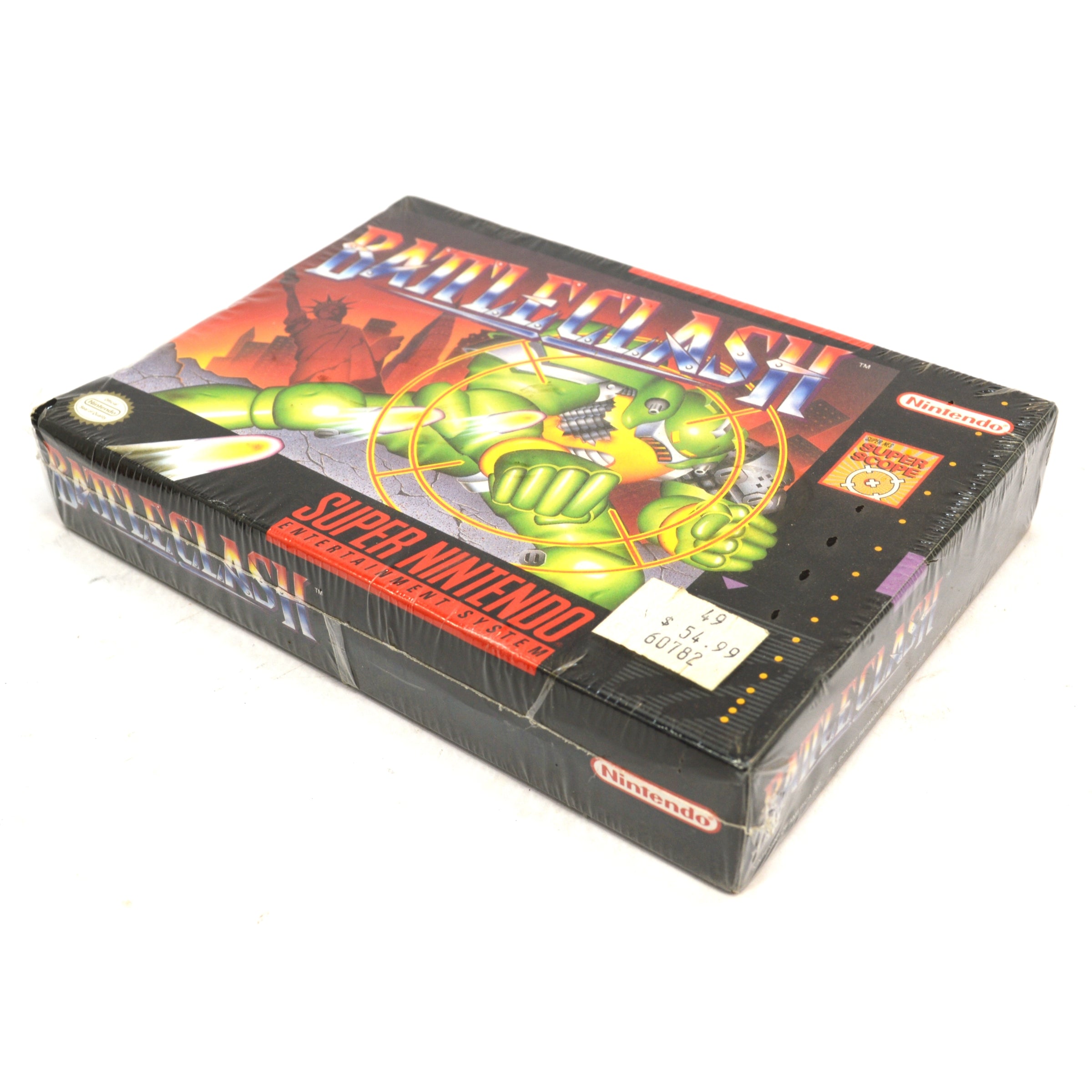 Brand New Factory Sealed SUPER NINTENDO (SNES) BATTLE CLASH Video Game - Retro Gaming Collectible - Perfect for Classic Gaming Enthusiasts & Nostalgic Play Sessions