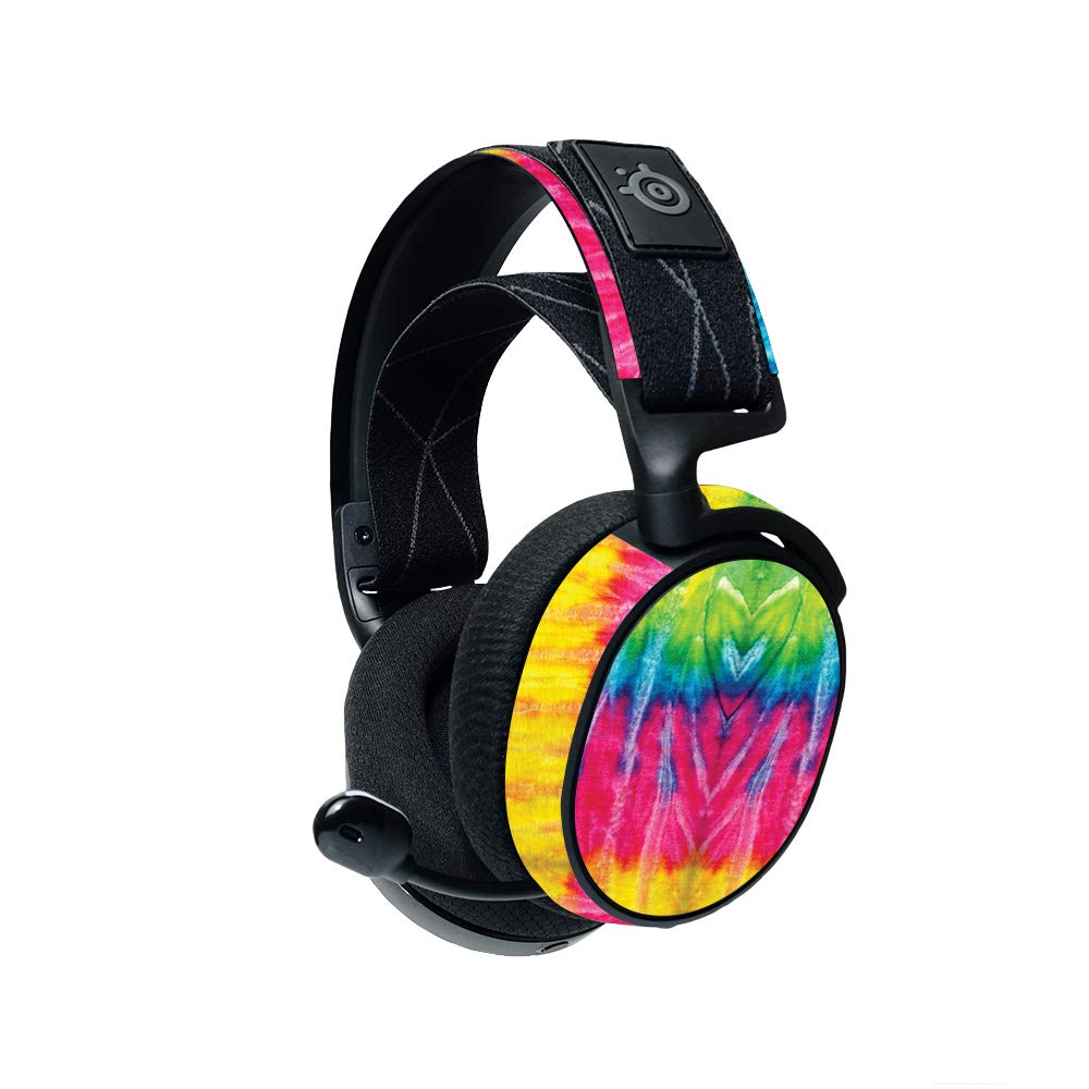 MightySkins Steelseries Arctis 7 Gaming Headset Skin (2019) - Tie Dye 2 | Protective Vinyl Decal Wrap Cover | Durable & Customizable Design | Easy to Apply & Remove | Made in USA | Perfect for Gaming, Streaming & Personalization