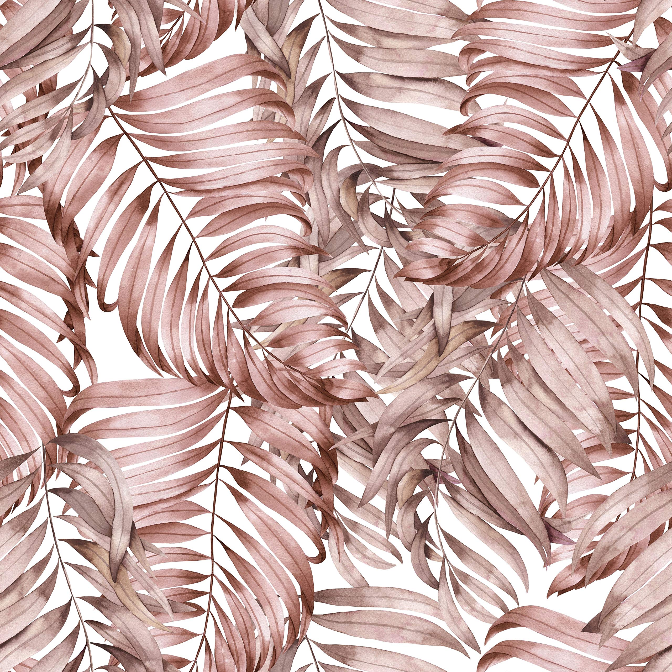 Pink Tropical Leaves Peel and Stick Wallpaper - 25