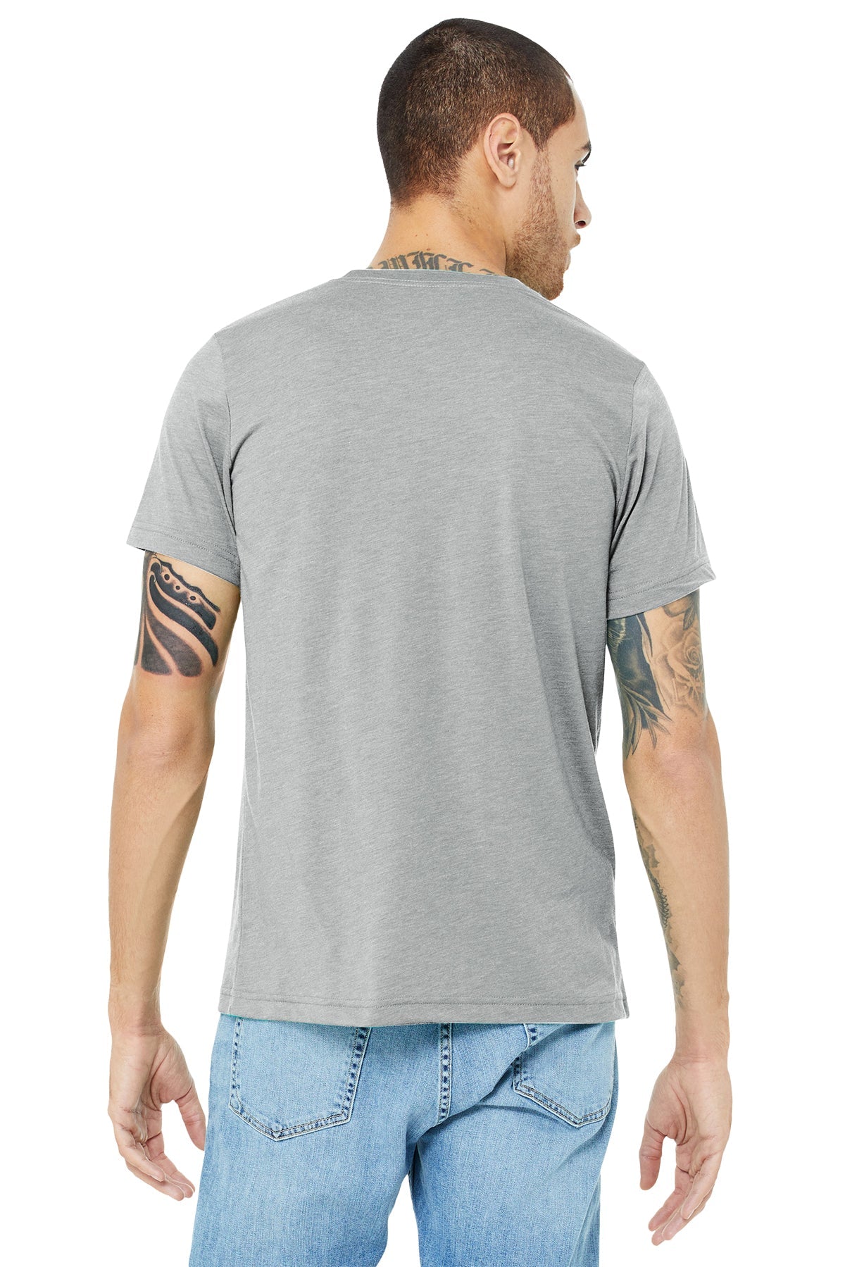 Bella Canvas Unisex Triblend T-Shirt - Soft Comfortable Crew Neck Tee for Men & Women - Athletic Grey - Perfect for Casual Wear, Gym & Everyday Outfits