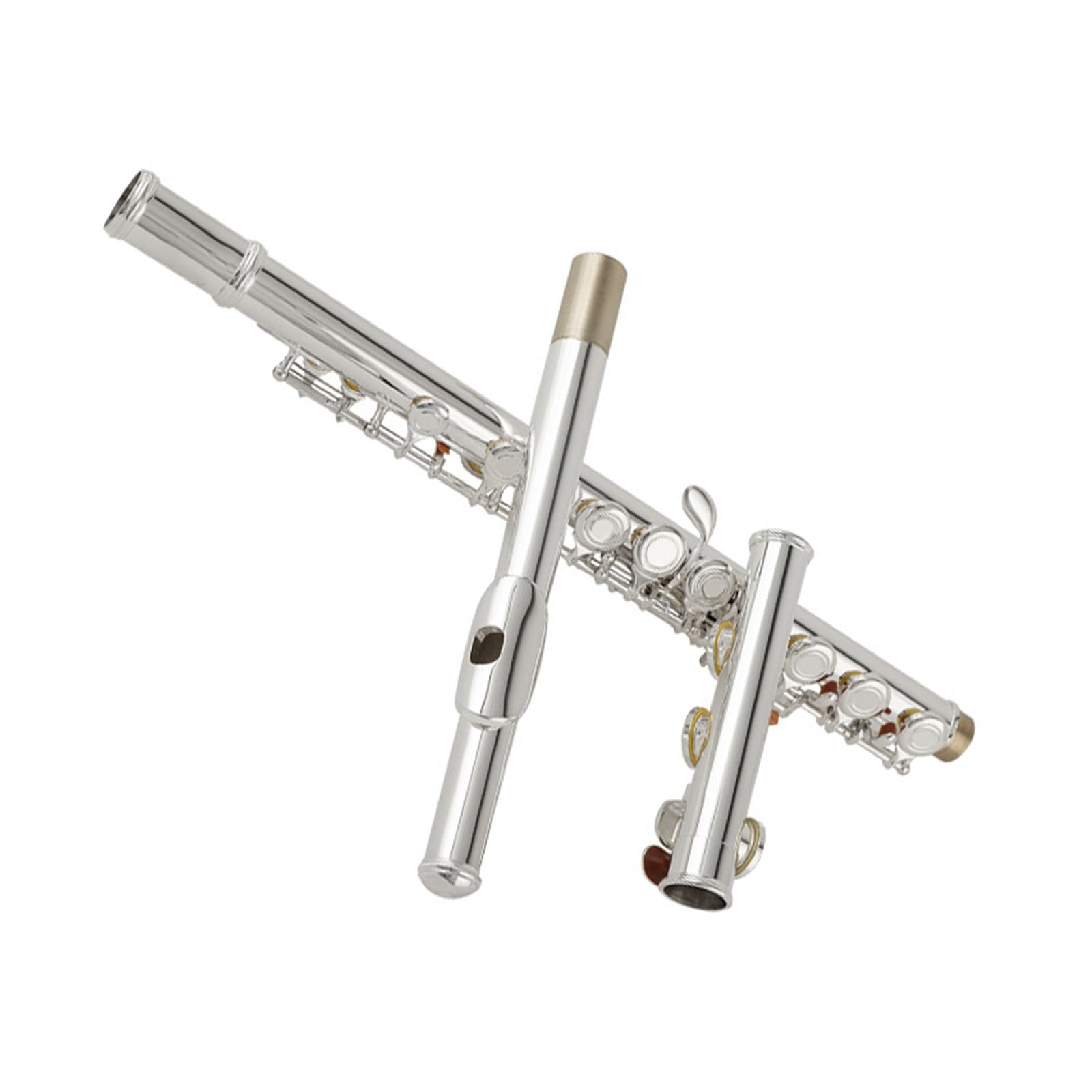 **Beginner Flute, Silver-Plated 16-Key C Flute with E Key, Woodwind Instrument – Perfect for Students, Band Practice & Live Performances**