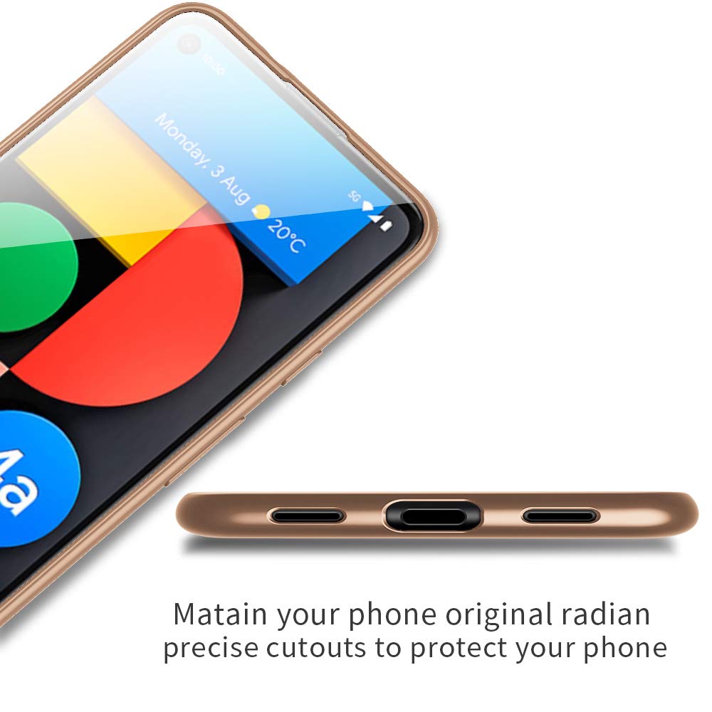 Ultra-Thin Google Pixel 4a 5G Case | Slim Fit Soft TPU Matte Finish | Lightweight Full Protective Cover with Enhanced Grip | Perfect for Everyday Use and Travel