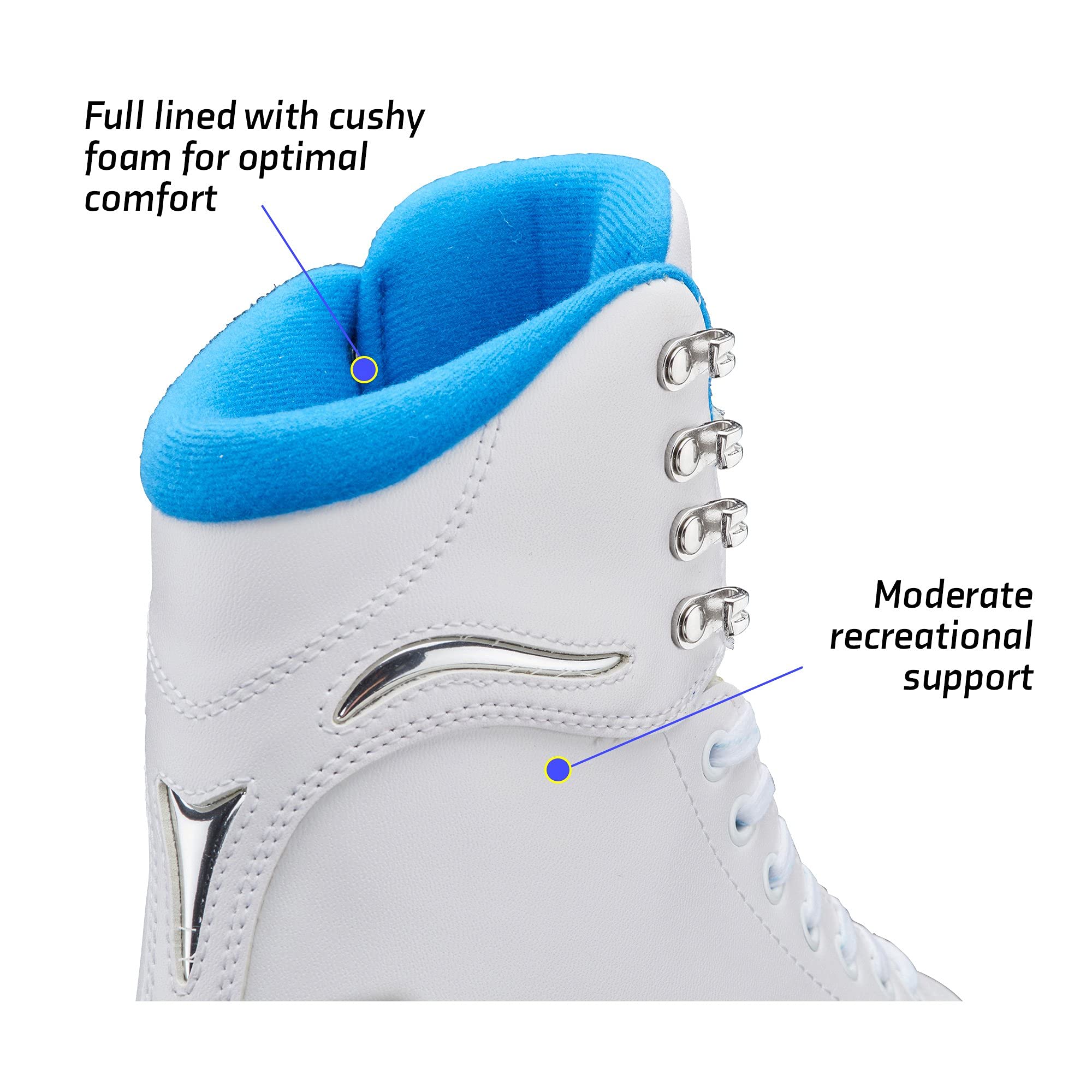 Jackson Ultima SoftSkate Women's & Girls' Figure Skates - Premium Comfort for Recreational & Competitive Ice Skating