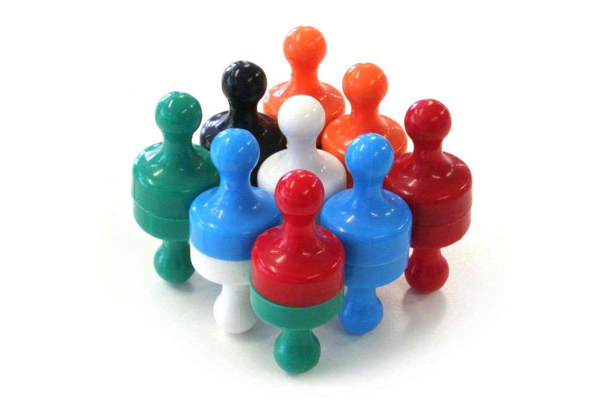 Vision Glassboard Skittle Magnets - Colorful Magnetic Board Accessories for Office, Home & Classroom Organization | Perfect for Fridge, Whiteboard & Bulletin Boards