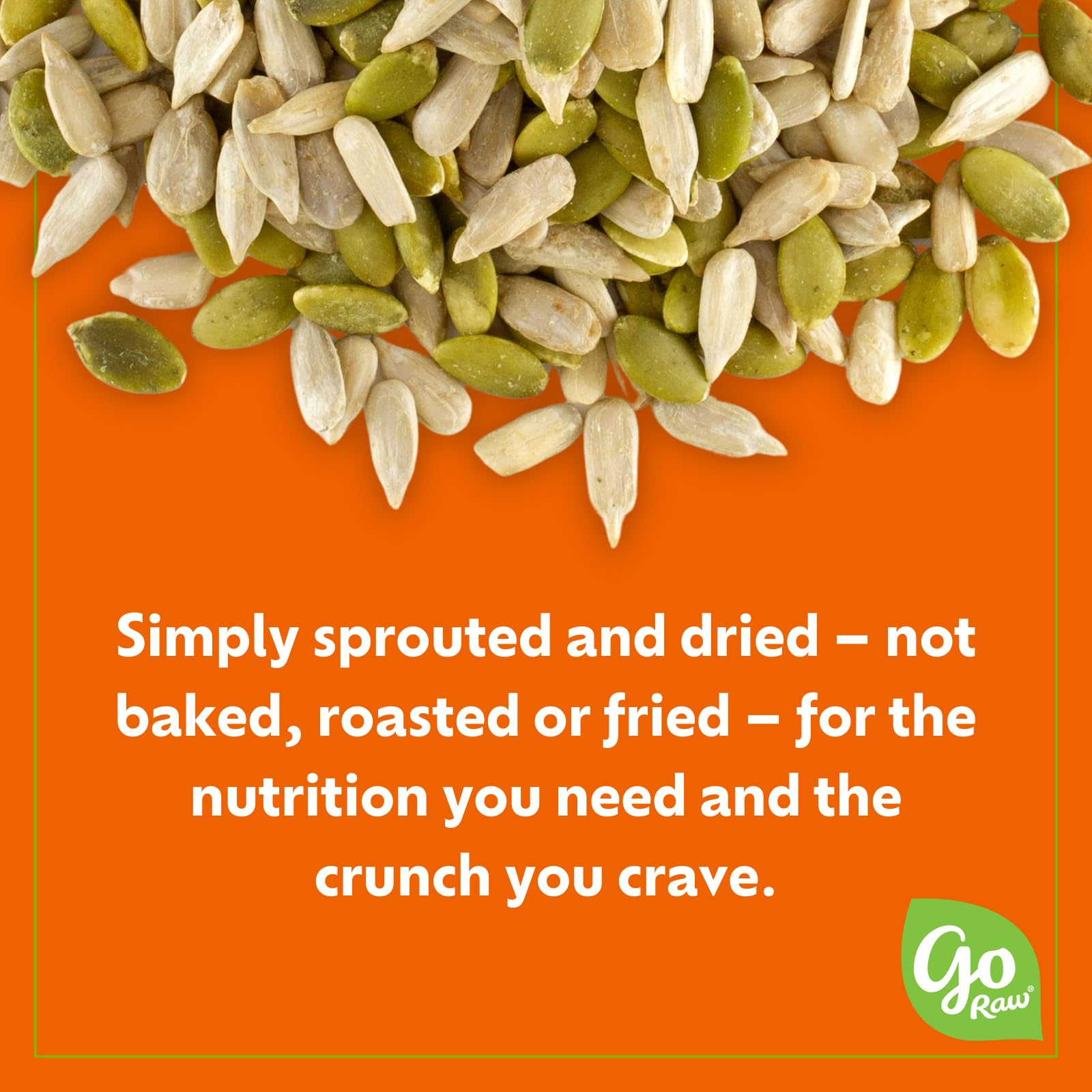 Go Raw Organic Sprouted Pumpkin & Sunflower Seeds - 10 oz, Sea Salted, Keto, Paleo, Vegan, Kosher, Gluten-Free Superfood Snack for Salads, Yogurt & Healthy On-The-Go Eating