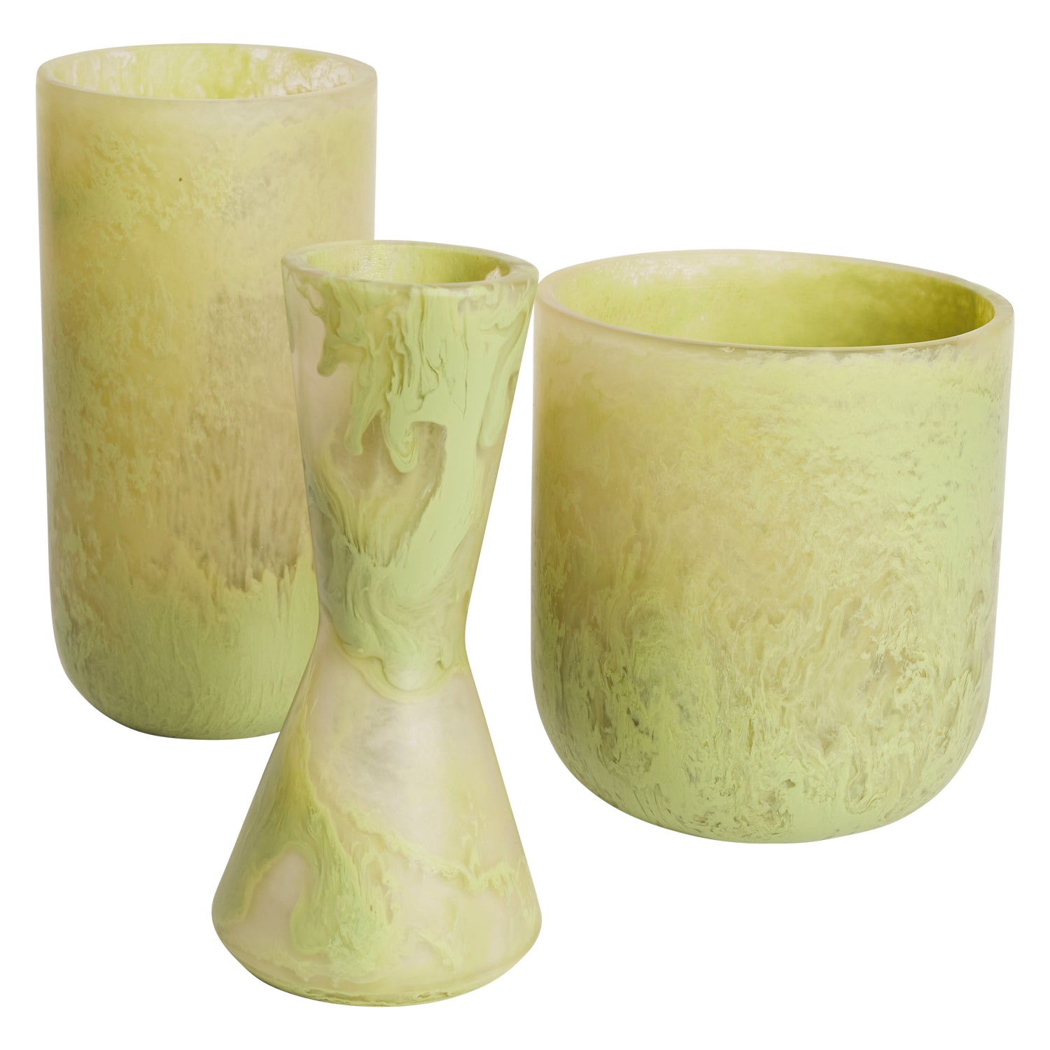 Amisha Pistachio Green Ceramic Vase - Elegant Home Decor for Living Room, Dining Table, or Wedding Centerpiece