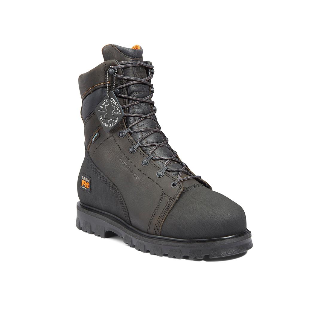 Rigmaster Img 8 Inch Waterproof Steel Toe Work Boots for Men - Brown Safety Shoes for Construction, Warehouse & Outdoor Work