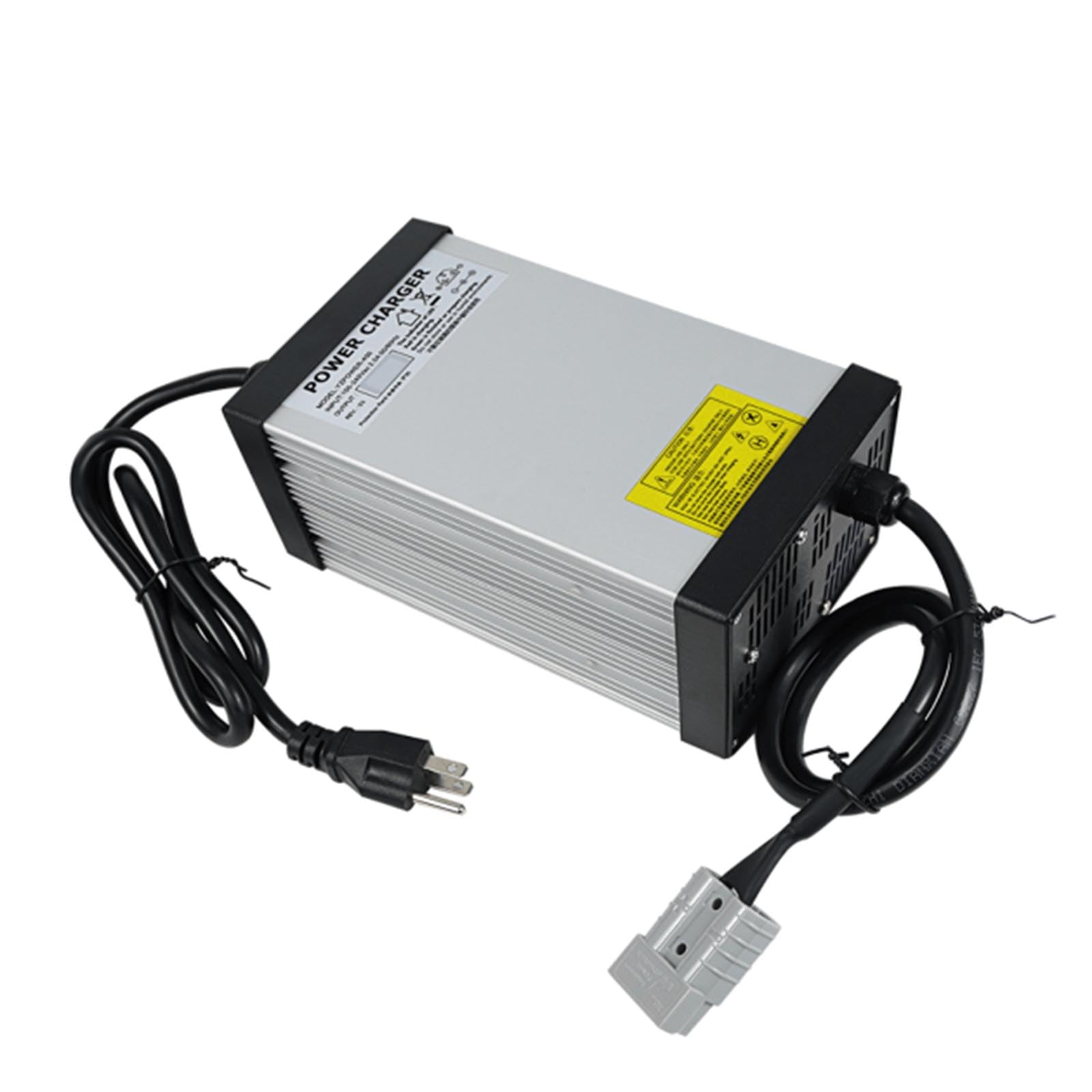 54.6V 15A Lithium Battery Charger for 48V 13S LiFePO4 Batteries - 100V-240V AC Input, Fast Charging, Overcharge Protection - Perfect for Ebikes, Scooters, Golf Carts & Solar Power Systems