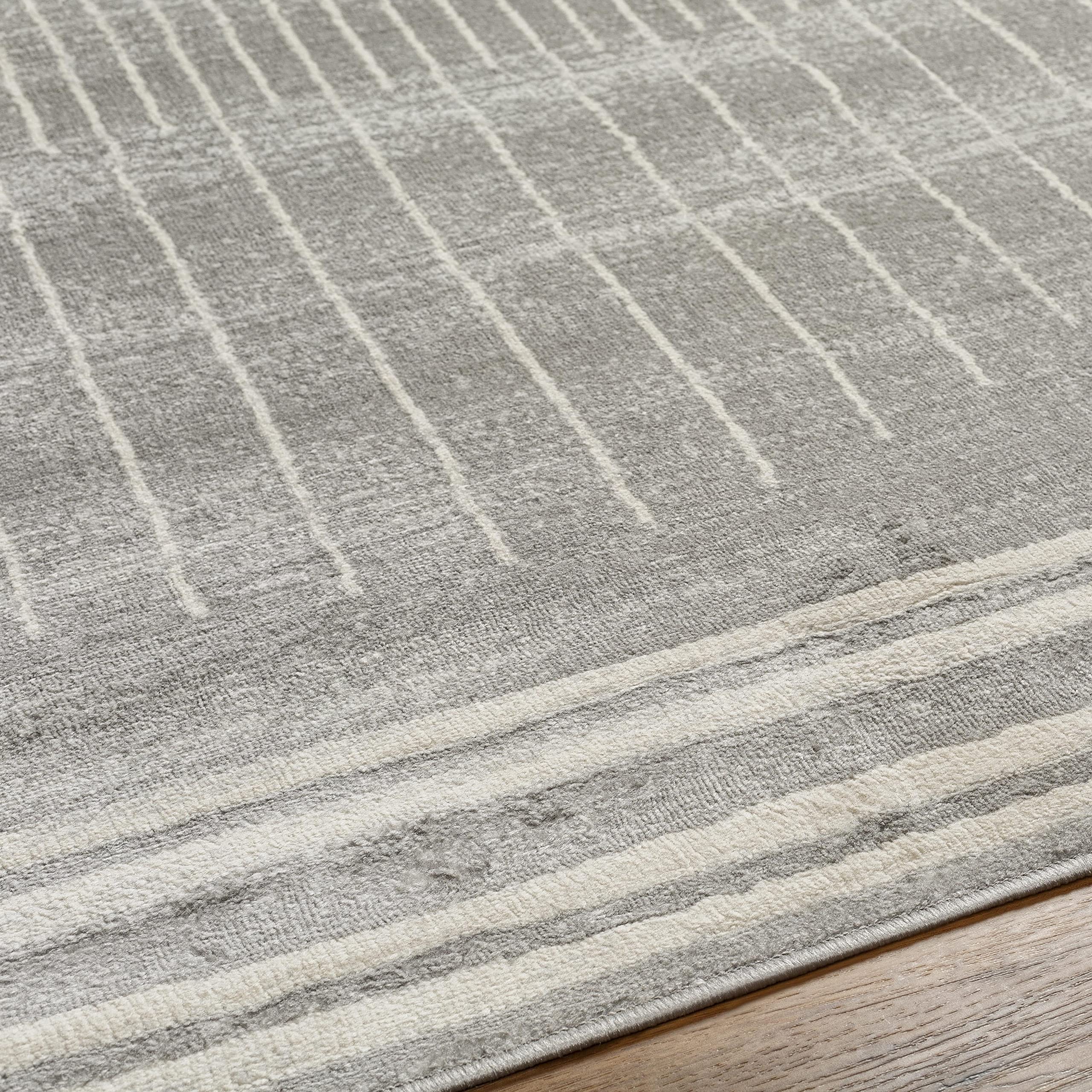 Mark&Day 8x10 Modern Medium Gray Area Rug - Soft Grey Cream White Carpet for Living Room, Bedroom, Kitchen & Office - 7'10