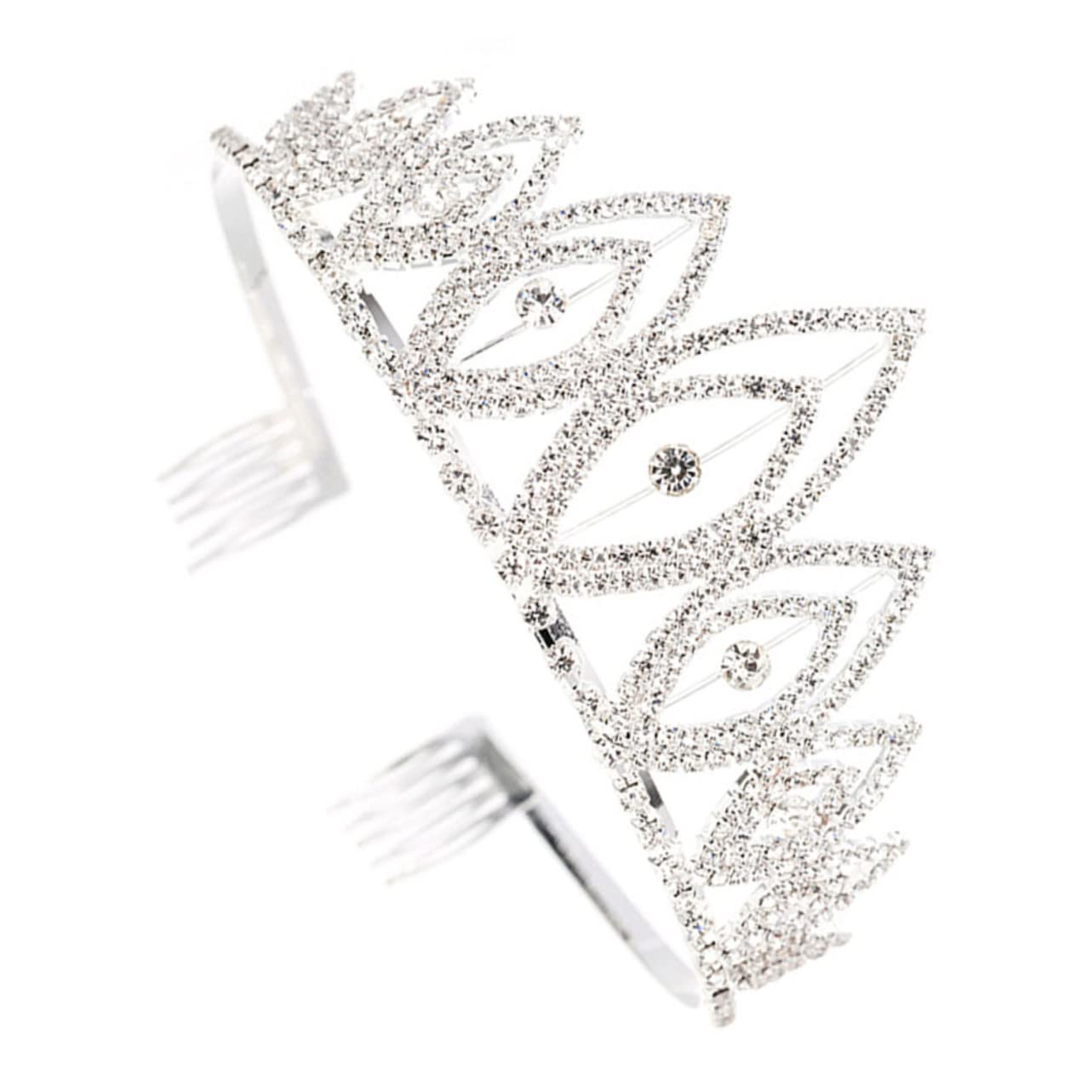 Beavorty 3-Piece Bridesmaid Hair Jewelry Set - Wedding Tiara Crown, Baroque Bridal Headdress & Crystal Comb for Bridal Party, Prom, and Formal Events | Elegant European & American Style Hair Accessories for Weddings, Balls, and Special Occasions