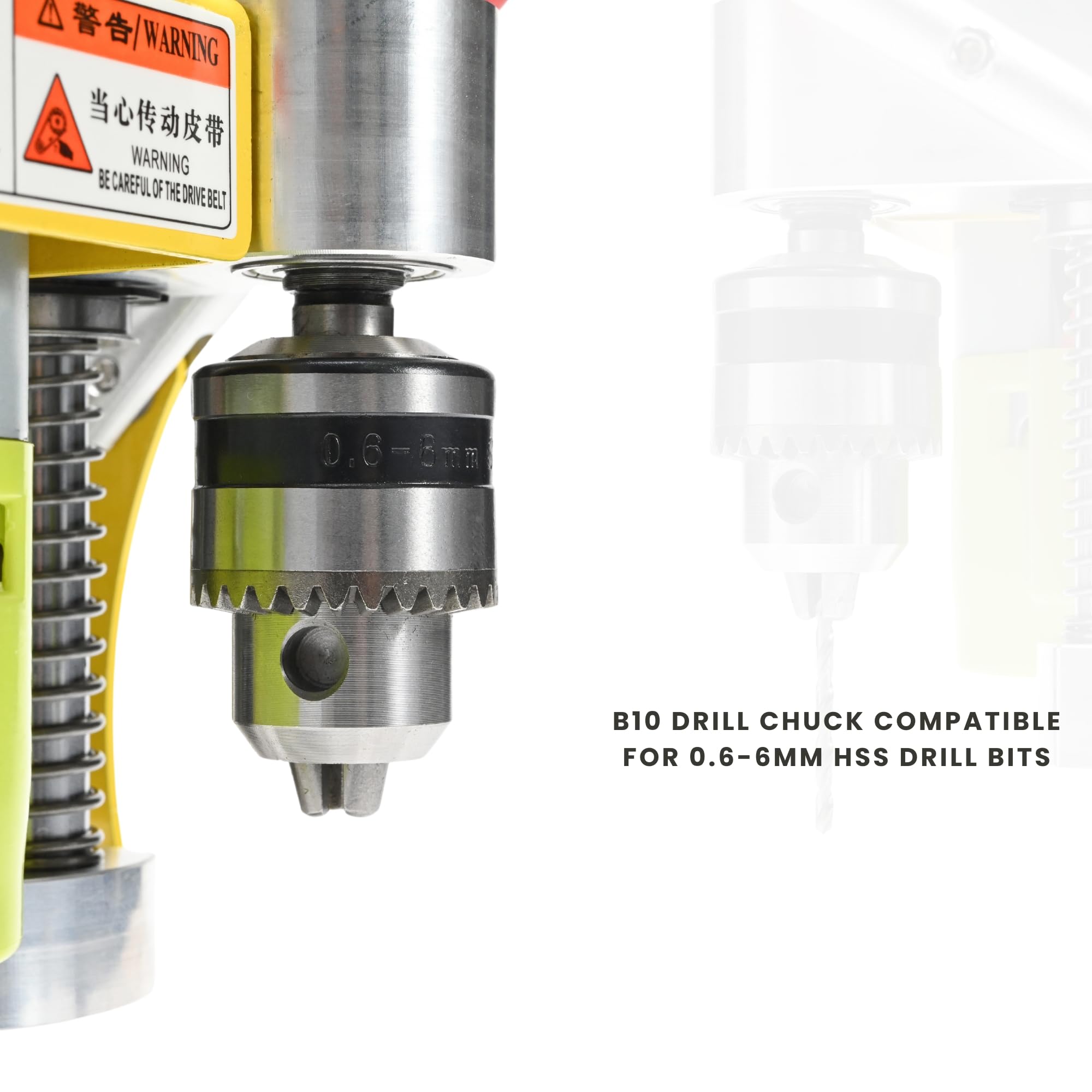Mefape 7-Speed Electric Mini Drill Press - Precision Benchtop Drill Machine with B10 Chuck (0.6-6mm Bits) for Metal, Wood & Jewelry Making | DIY Crafting, Home Workshop & Small Projects Tool