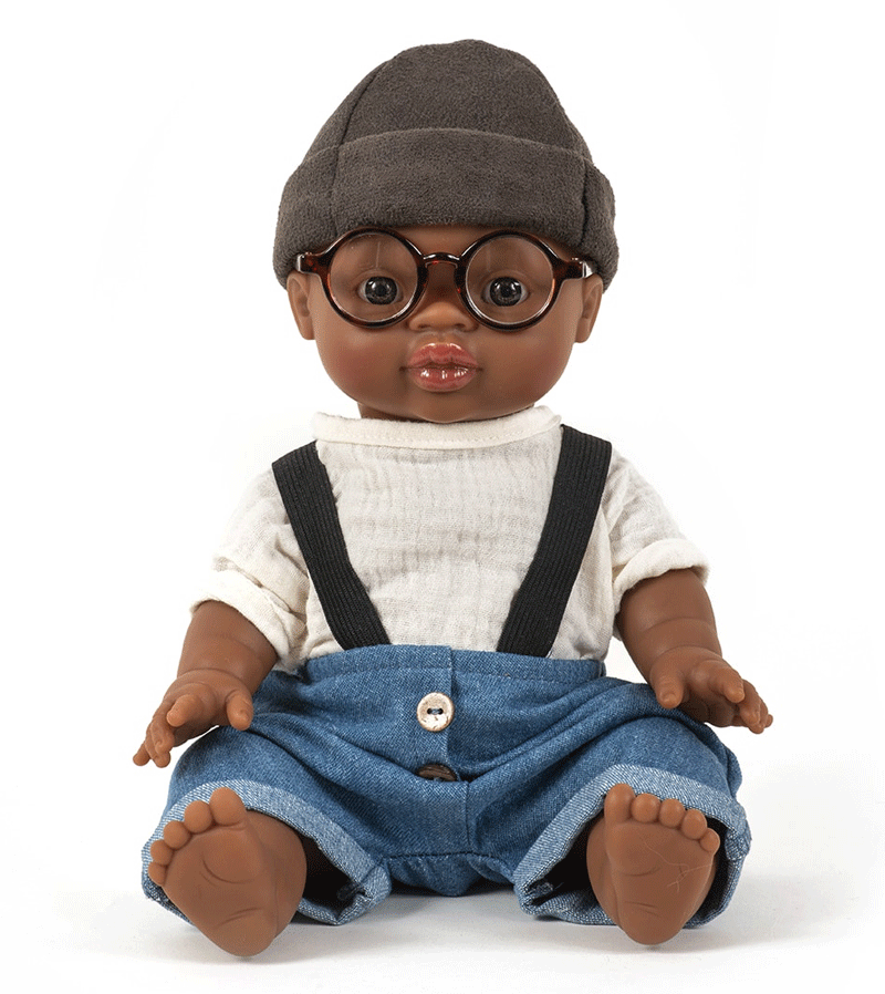 Minikane Tortoise Shell Glasses for Baby Dolls - Cute Accessories for Doll Play, Photography & Collectibles