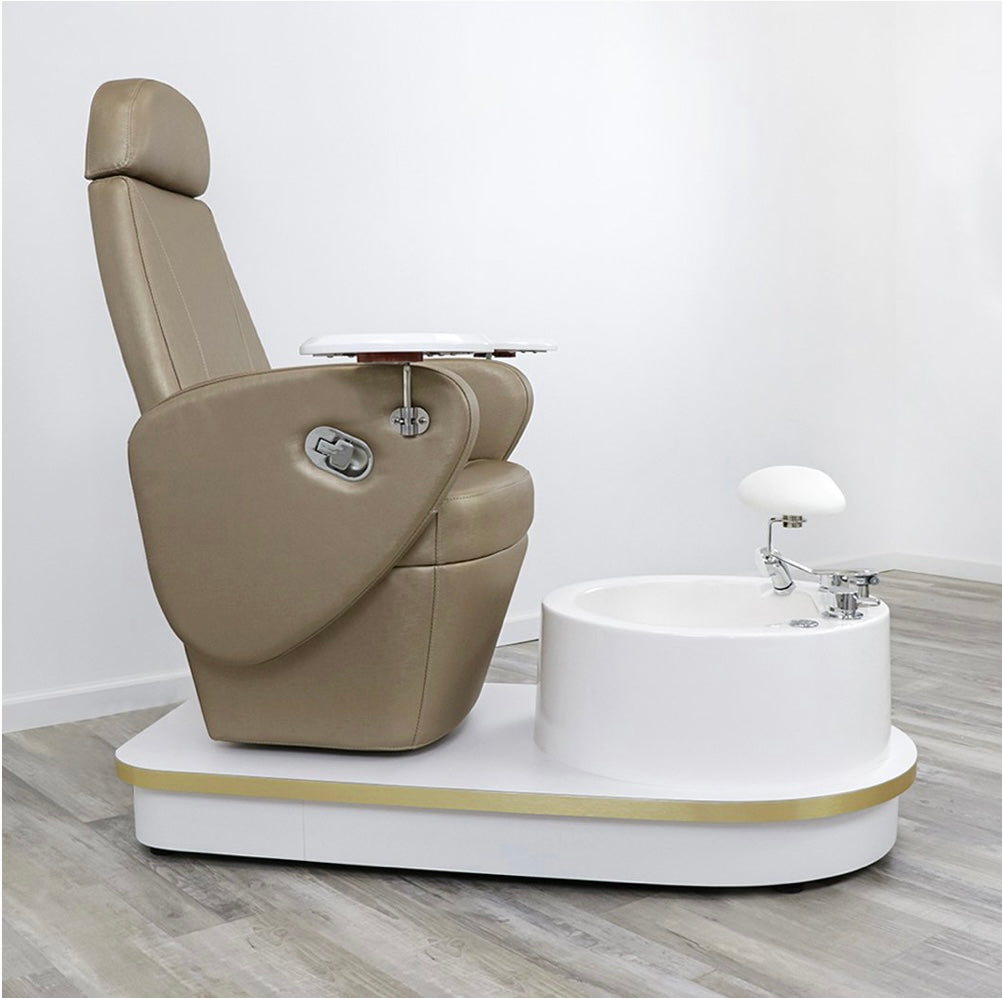 Professional Milan Pedicure Chair for Salon & Spa - Ergonomic Design, Adjustable Height, Comfortable Footrest - Perfect for Nail Technicians & Pedicure Treatments