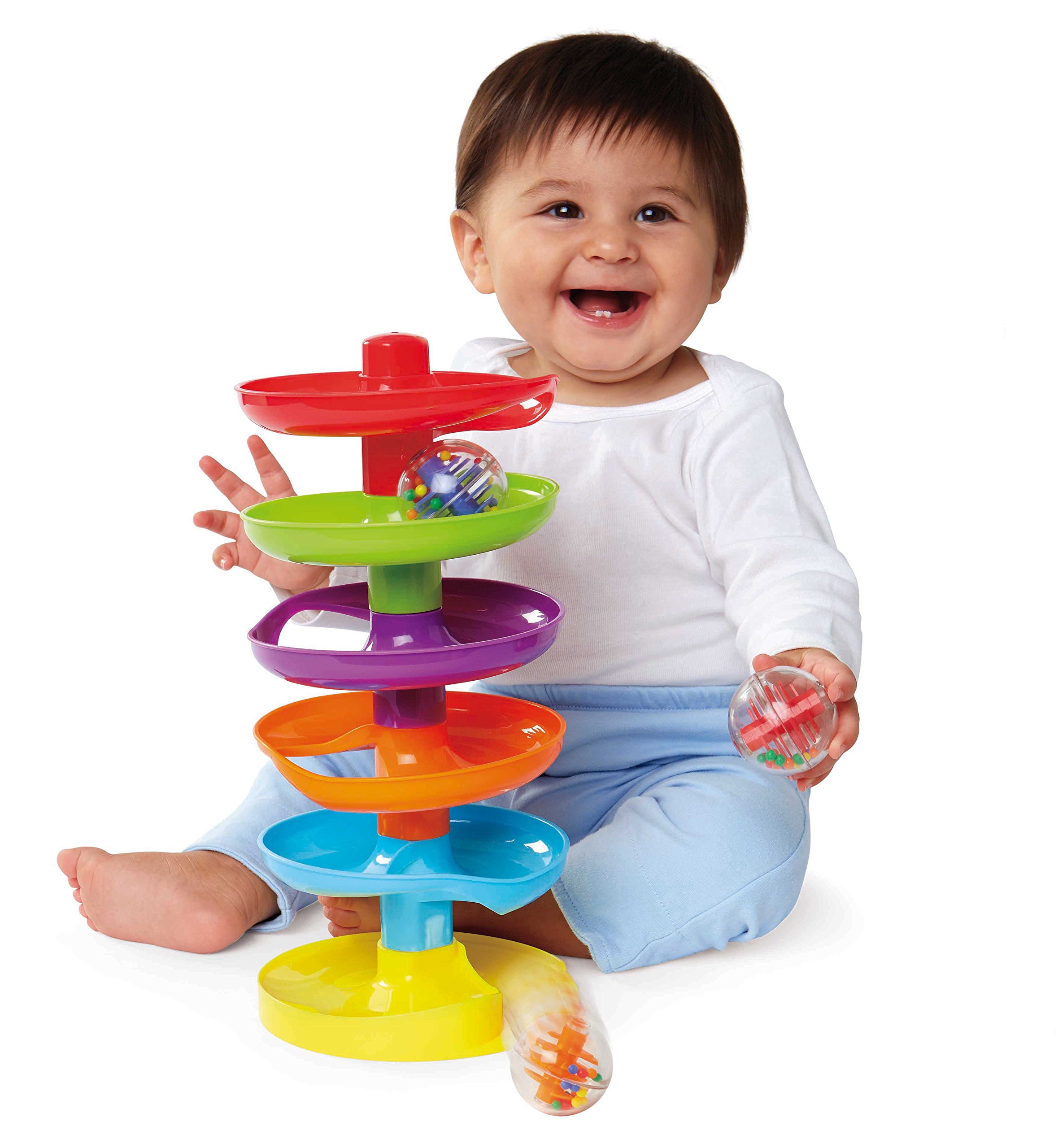 Earlyears Whirl 'n Go Ball Tower - Interactive Baby Toy with Spinning Ramps & Colorful Balls for Toddlers 12-36 Months | STEM Learning, Motor Skills Development | Perfect for Playtime, Daycare & Gift Giving