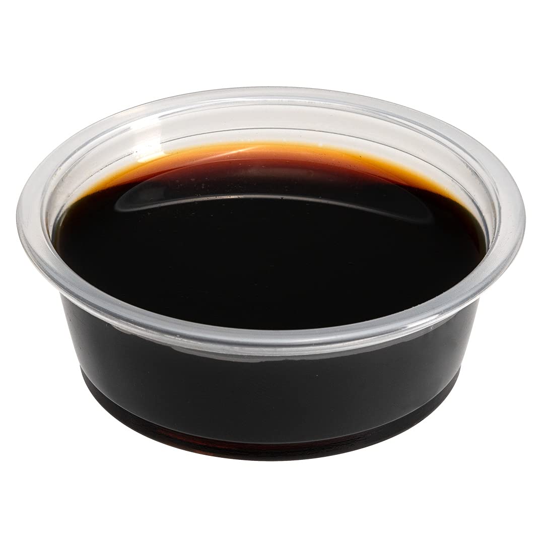 Restaurantware RW Base 1.5oz Clear Plastic Sauce Cups - 2000 Pack Microwave Safe Crack-Resistant Disposable Portion Cups for Sauces, Toppings, Samples (Lids Sold Separately) - Perfect for Restaurants, Catering, Food Service, and Home Use