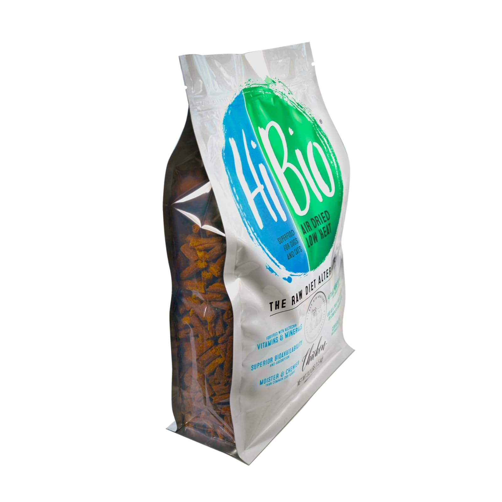 Evanger's Against The Grain Hi Bio Air Dried Chicken Dog Food - 3.2 lb Bag | Grain-Free, High Protein Treat for Small & Large Dogs | Perfect for Training, Travel & Outdoor Adventures
