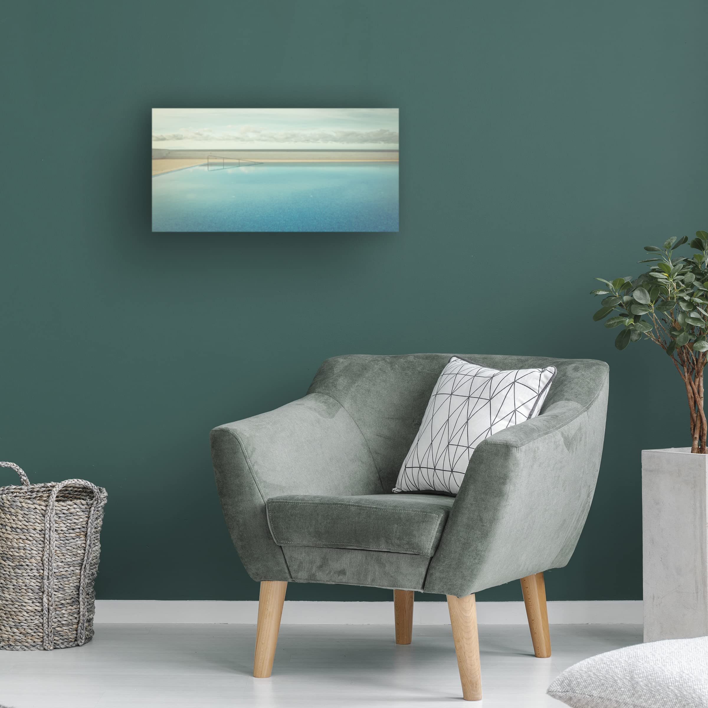 Robert Steinkopff 'Pool' Canvas Art Print - Modern Wall Decor for Living Room, Bedroom & Office - Trademark Fine Art Collection