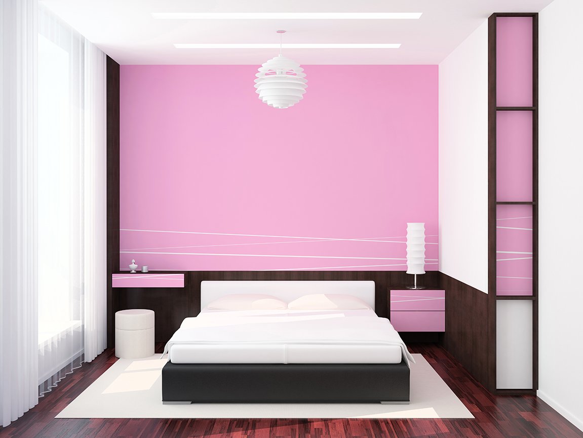 PRESTIGE Interior Paint & Primer in One - Vinyl Pink Semi-Gloss (1 Gallon) for Walls, Ceilings & Home Decor Projects