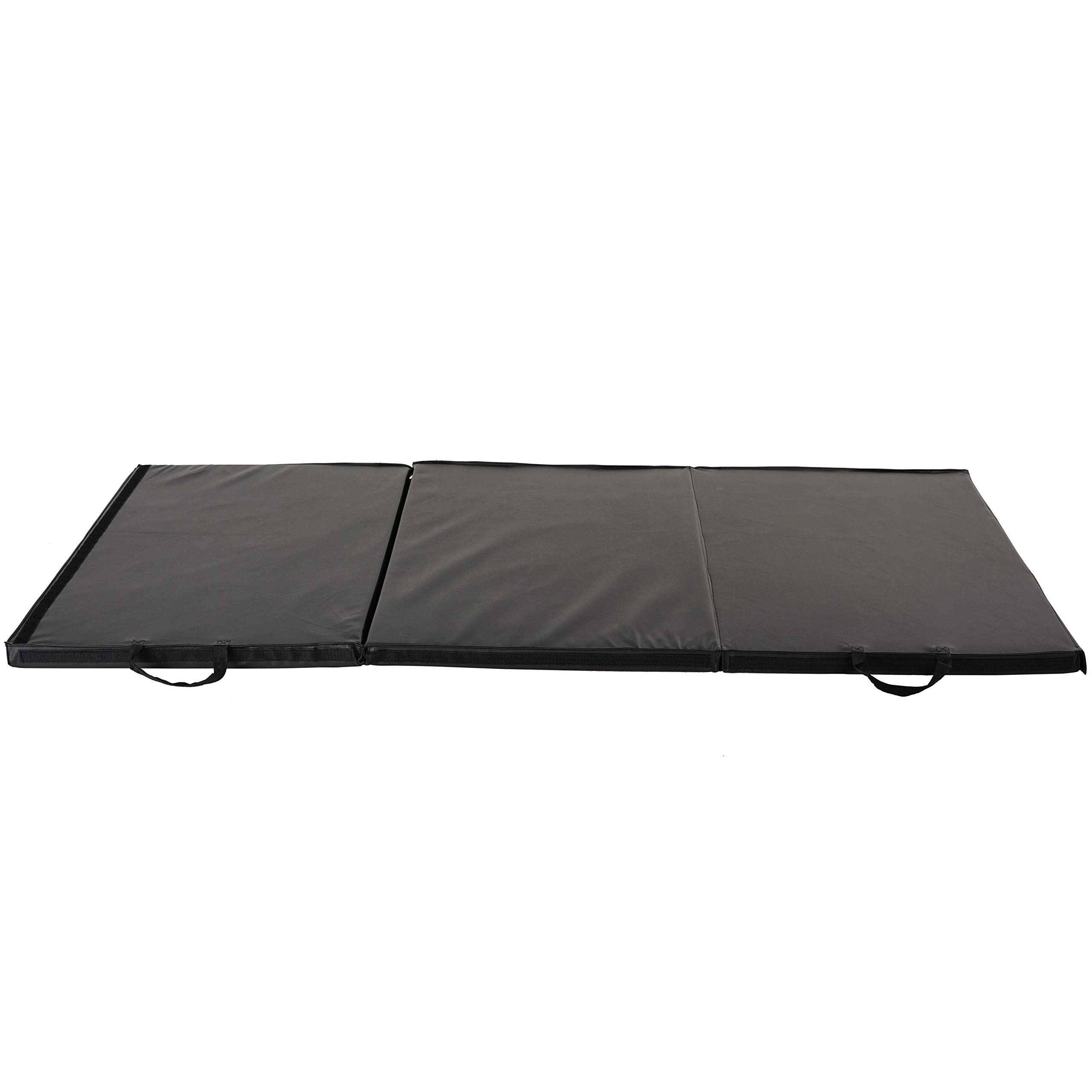 Sunny Health & Fitness Tri-Folding & Puzzle Exercise Mats - Extra Thick, Durable, Non-Slip, Water-Resistant Cushioning for Home Gym, Yoga, MMA, Gymnastics, Cardio & Core Workouts | Perfect for Home Workouts, Studio Training & Fitness Recovery