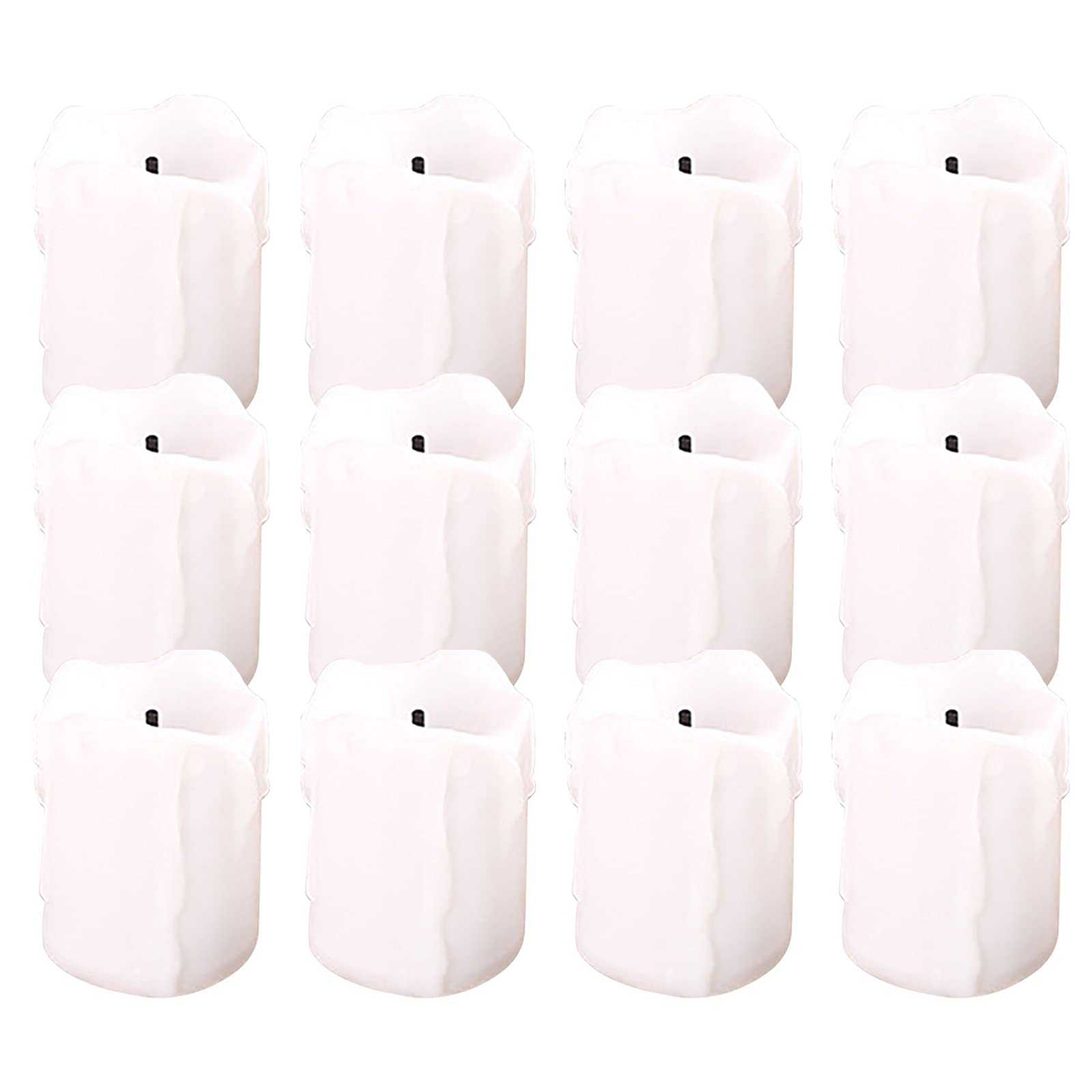 12Pcs Flameless LED Tea Light Candles - Battery Operated Flickering LED Tealights for Wedding Centerpieces, Table Decor, Halloween & Christmas Party Decorations - Romantic Ambiance for Home, Restaurant and Special Events
