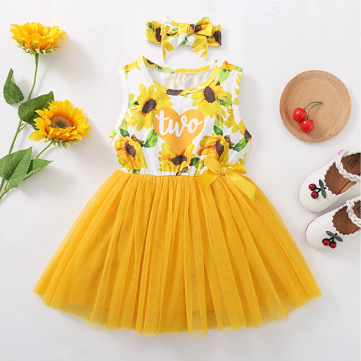 Adorable 2nd Birthday Dress Set for Baby Girls - Cute Shark Themed Toddler Outfit for 2 Year Olds | Perfect for Birthday Parties, Photo Shoots & Special Occasions