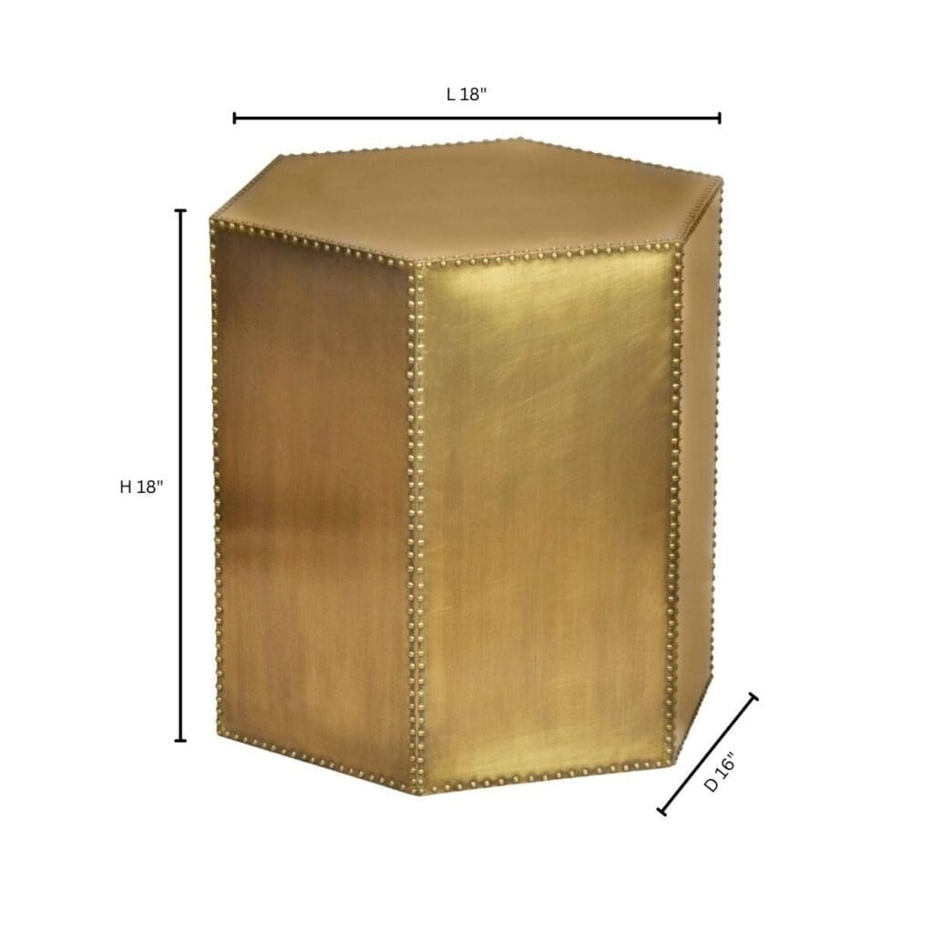 Cyan Design 11509 Korio Brass Accent Table - Elegant Side Table for Living Room, Bedroom, or Office Decor