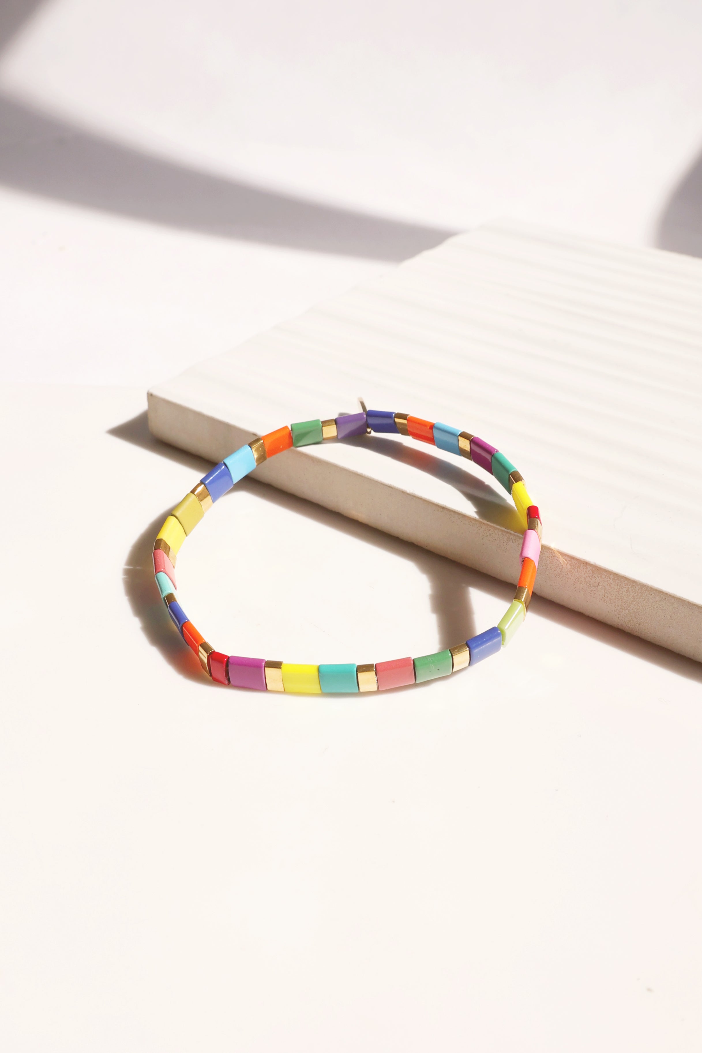 Beaded Chicklet Bracelet for Women - Handmade Bohemian Beaded Bracelet with Adjustable Closure - Perfect for Casual Wear, Parties & Gifts