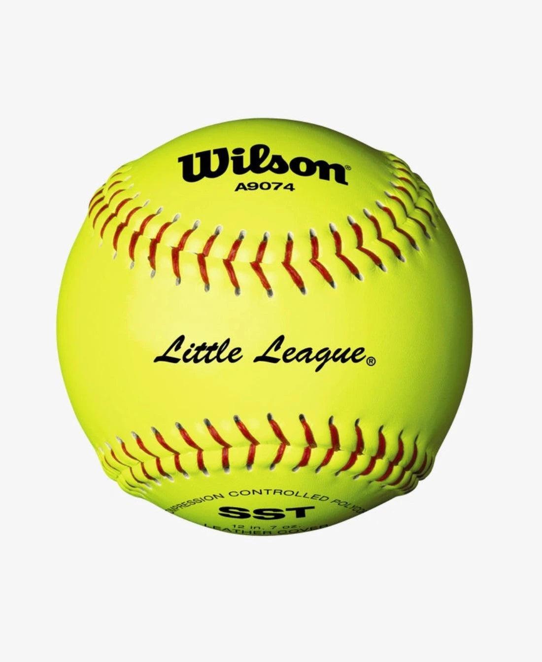 Wilson WTA9274BSST 11-Inch Little League Fastpitch Softballs - Dozen Pack, Leather & Polycore for Durability & Performance - Perfect for Youth Softball Games, Practice & Training