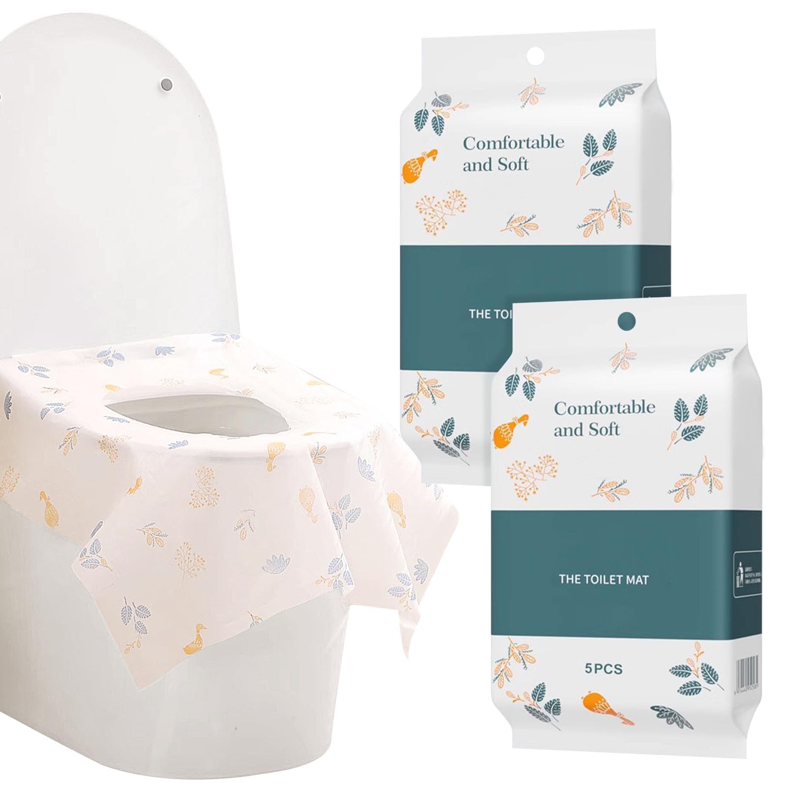 10 Pcs Disposable Toilet Seat Covers - Large Waterproof & Hygienic for Toddlers, Kids & Adults | Portable & Individually Wrapped | Ideal for Potty Training, Public Restrooms, Travel & Camping | Perfect for Home, School, Office & Outdoor Use