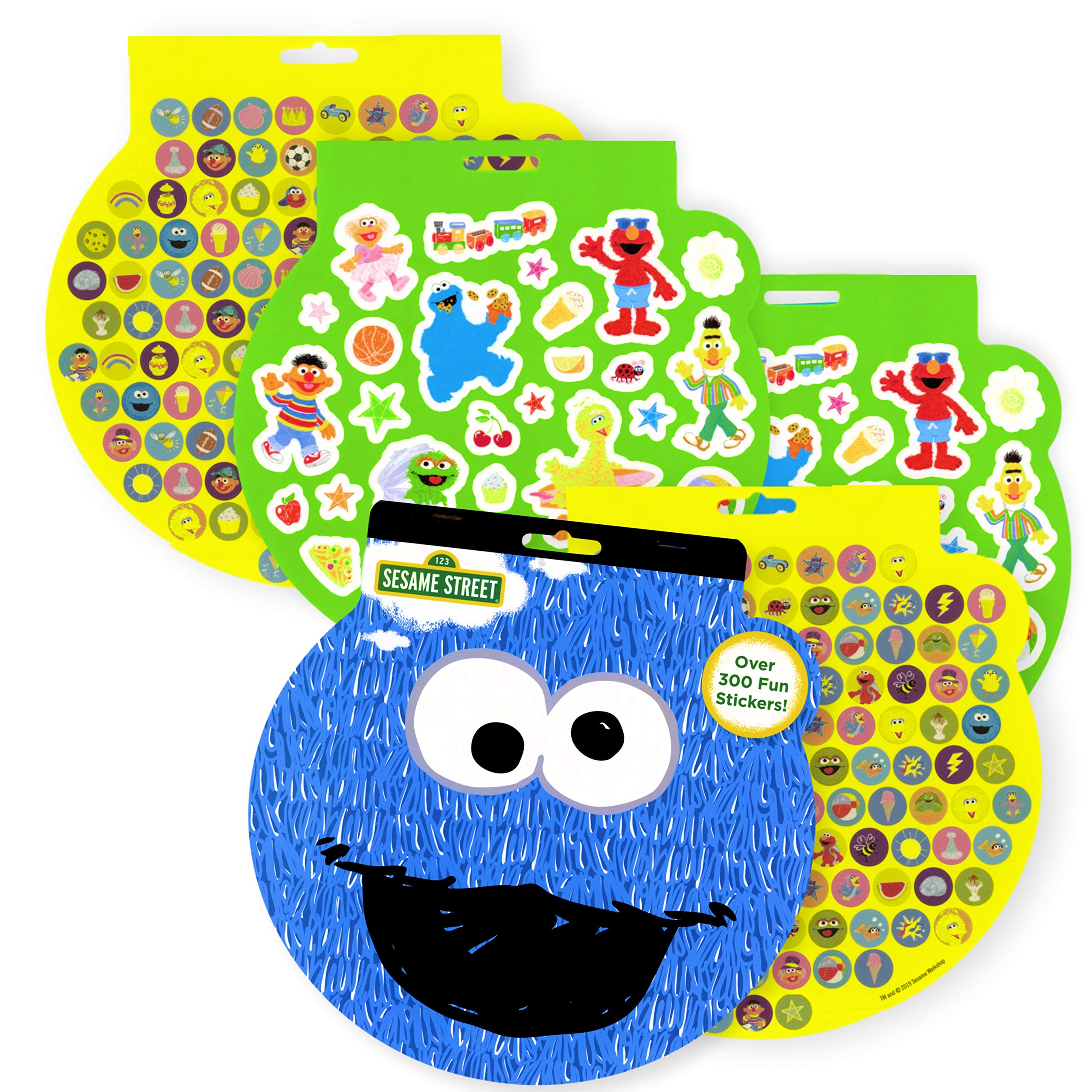 Sesame Street Cookie Monster Sticker Book - 300+ Fun Themed Stickers for Kids, Scrapbooking & DIY Crafts