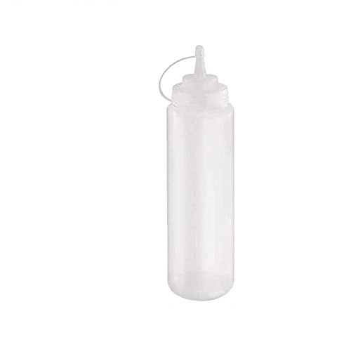 15 Pack 8oz Plastic Squeeze Bottles with Twist-On Caps - Condiment, Oil, Syrup & Drink Dispenser for Kitchen, BBQ, Travel & DIY Projects - Durable & Leak-Proof Food-Grade Bottles for Sauces, Dressings & Liquids