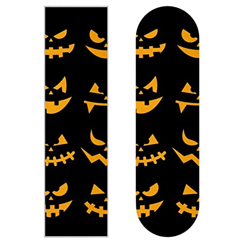 Halloween Scary Eyes Skateboard Grip Tape - 2 Sheet Longboard Griptape Sandpaper for Enhanced Grip and Style, Perfect for Skateboarding, Halloween Parties, and Themed Events