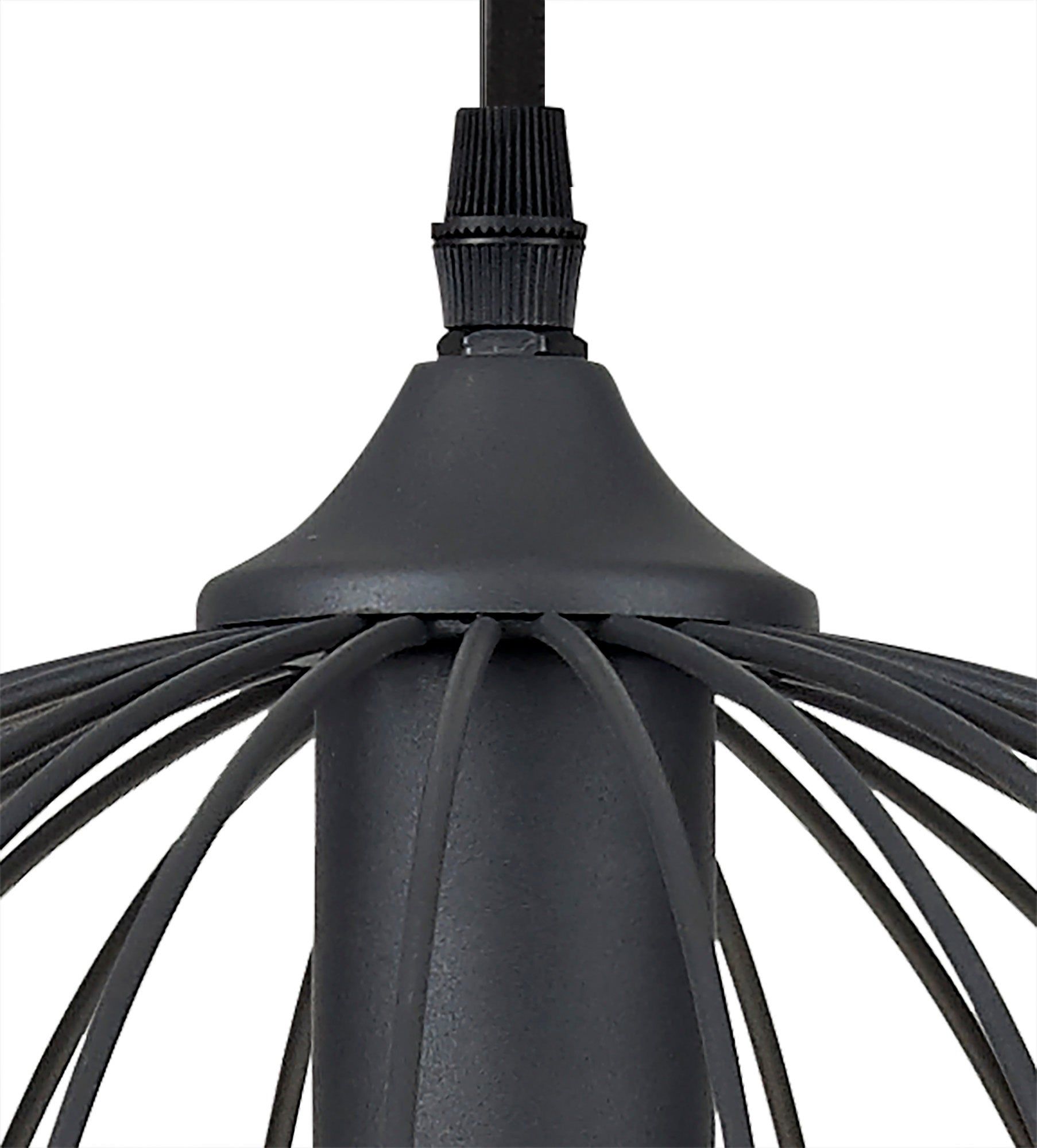 Auclair Dome Pendant Light Fixture - 1 x E27 Socket - Graphite & Gold Finish - IP20 Rated - Perfect for Dining Room, Kitchen Island, or Entryway Lighting
