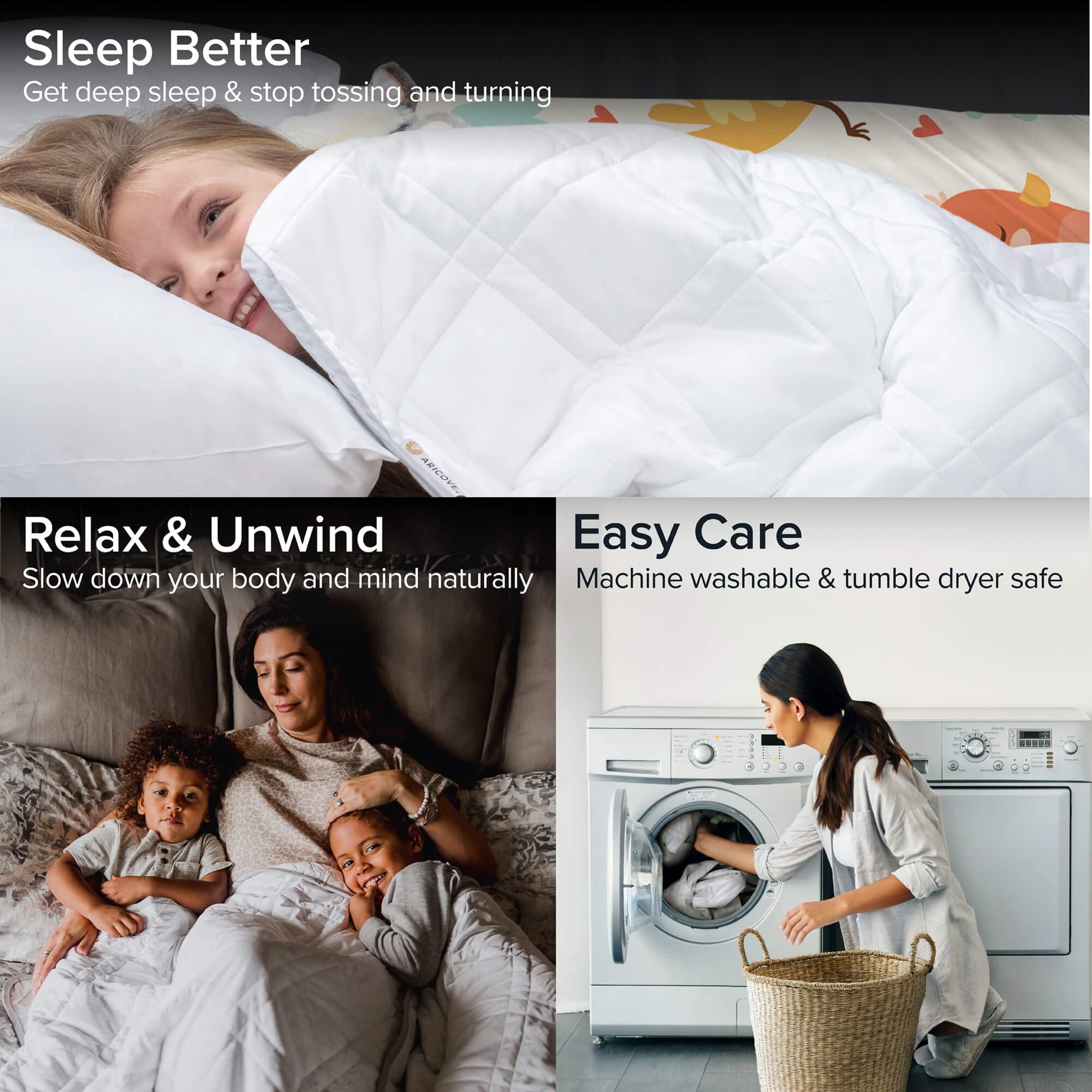 7 lbs Weighted Blanket for Kids & Adults - 40x60 Inch Soft Bamboo Viscose Blanket - Machine Washable Small Weighted Blanket for Travel, Home & Anxiety Relief - White