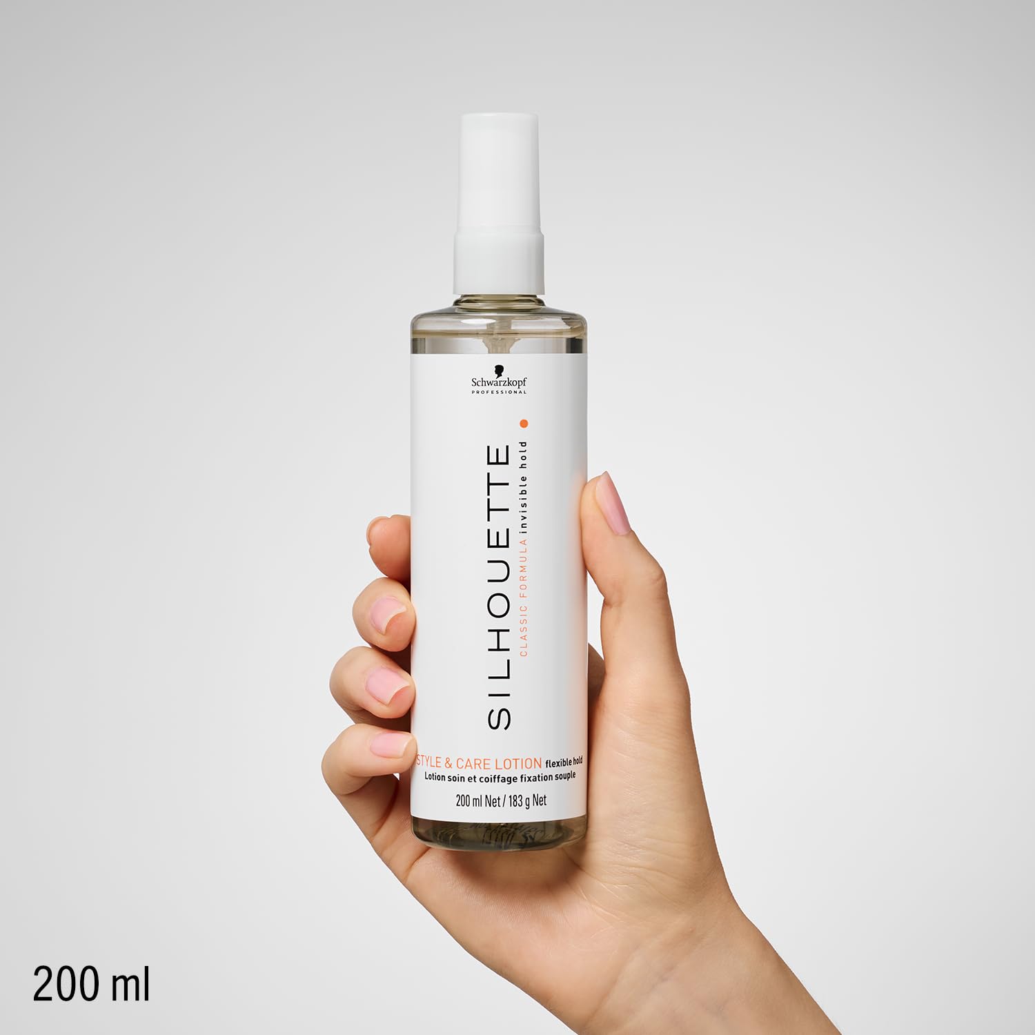 Schwarzkopf Professional Silhouette Flexible Hold Styling Lotion - 200ml Hair Conditioner for Volume, Bounce & Natural Shine | Long-Lasting Invisible Hold, Non-Sticky Formula | Perfect for Daily Styling, Curly Hair & Updos