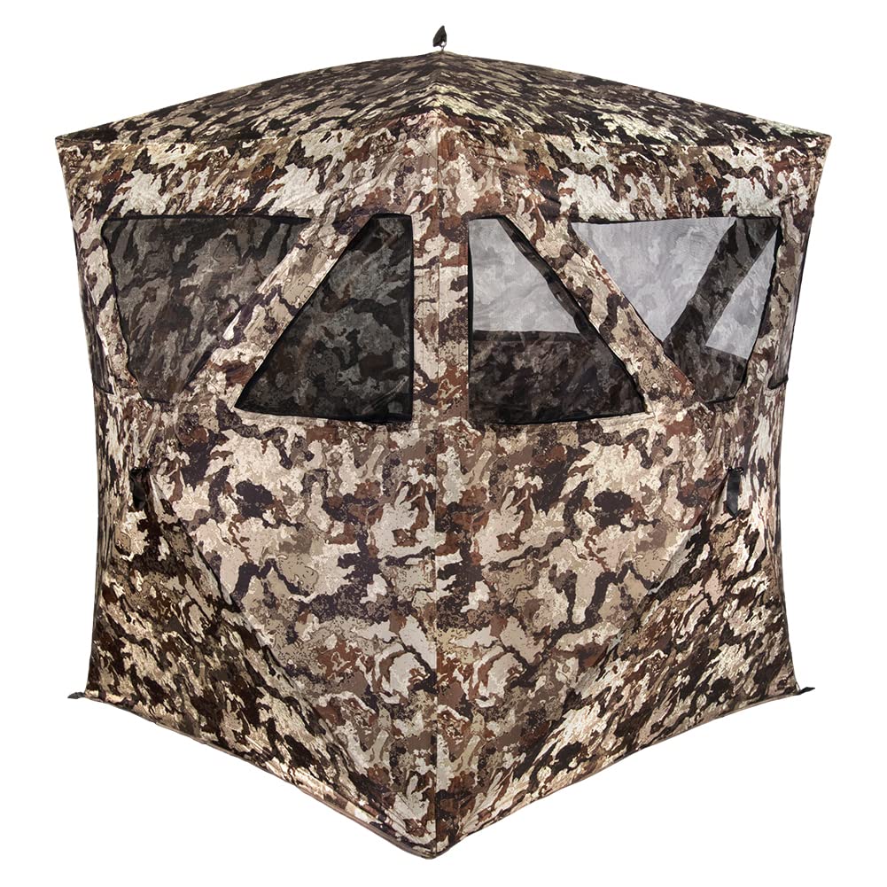 MUDDY MUDDYMuddy Ground Blind 250 - Portable Hunting Blind for Deer & Turkey - Camouflage Concealment Tent for Outdoor Hunting & Wildlife Observation