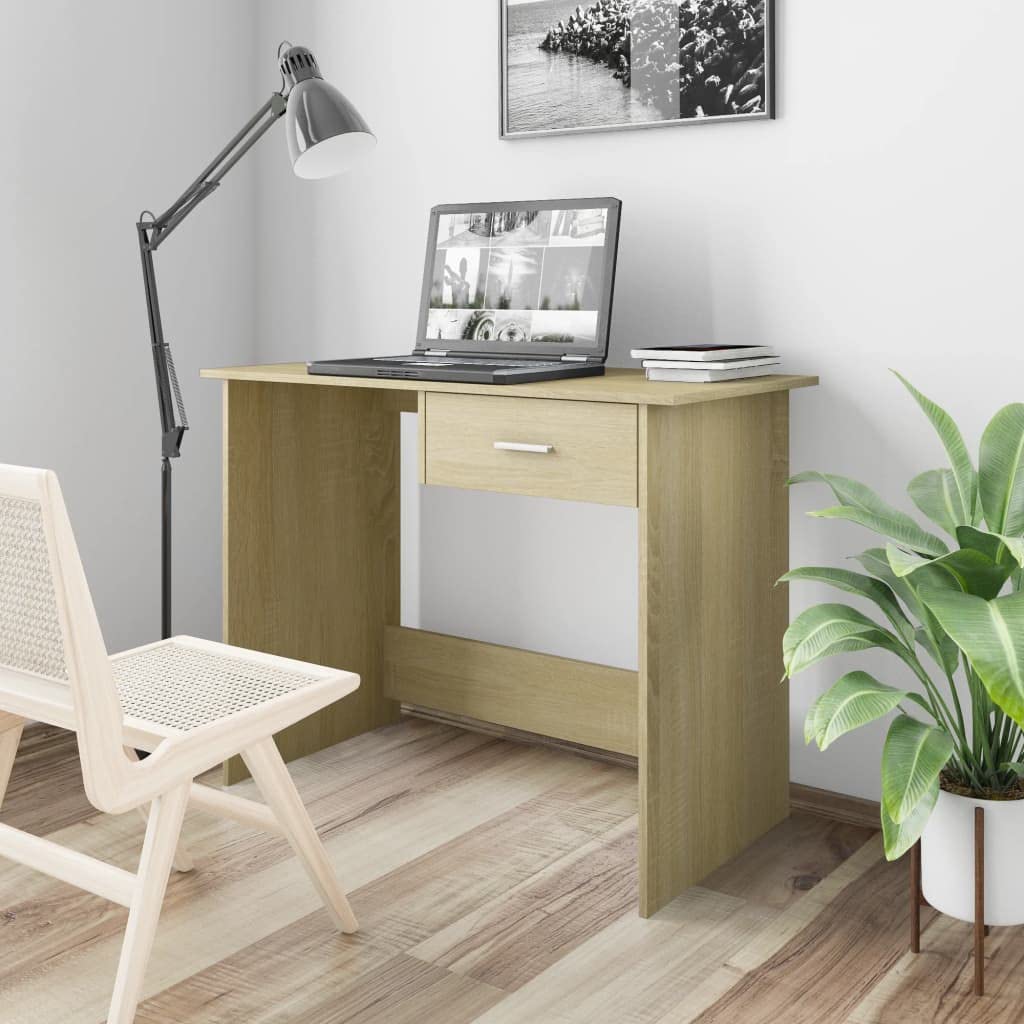 Modern Computer Desk with Drawer - 39.4