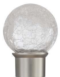 Aria Crackle Glass Finial - Elegant Decorative Cabinet Knob for Dressers, Cabinets & Furniture - Perfect for Home, Office & DIY Projects